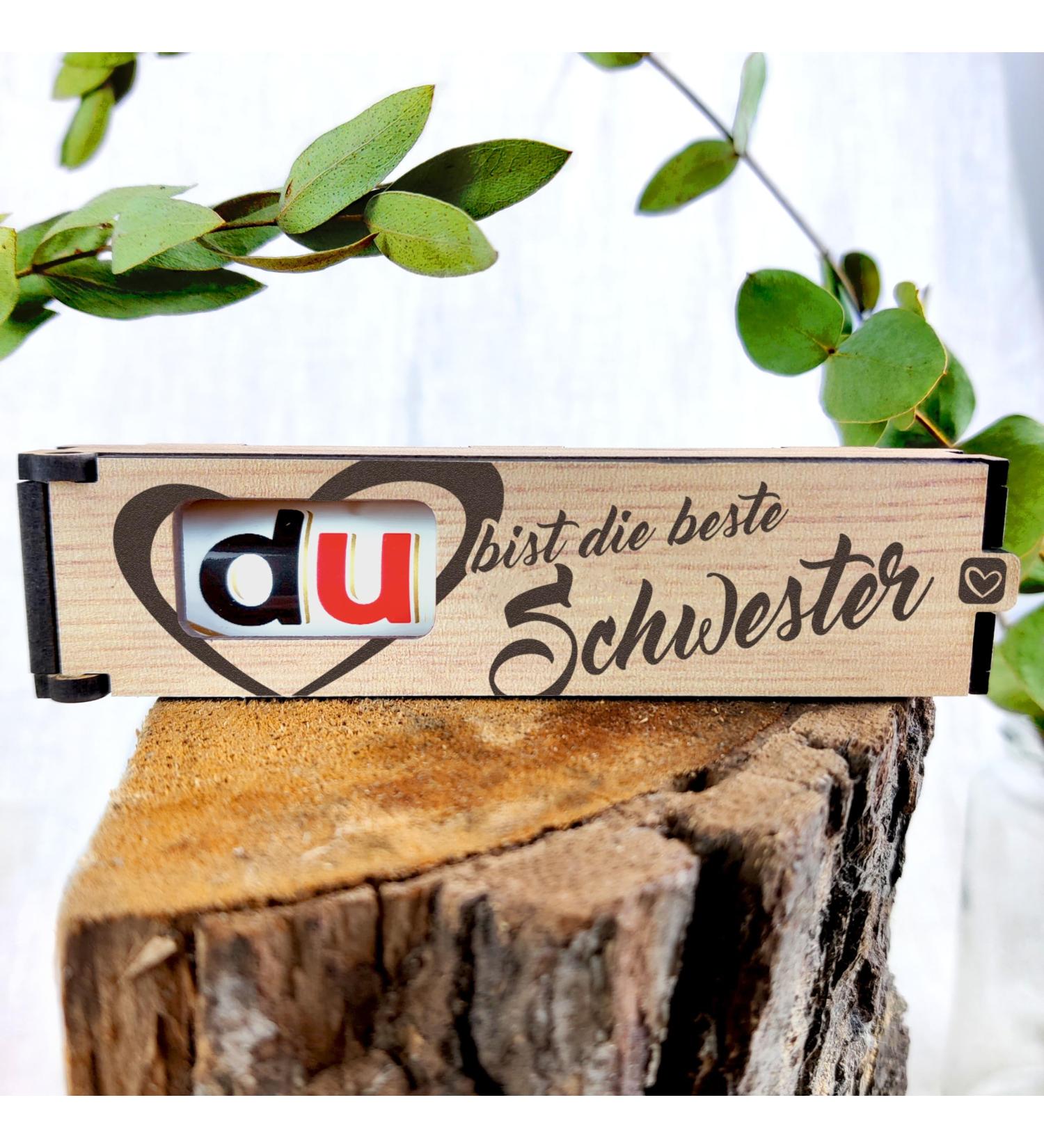 Sister Gift - Chocolate Bar Gift Box with Duplo - You Are The Best Sister - Perfect Big Sister Heart Gift - Buy Online on GoSupps.com