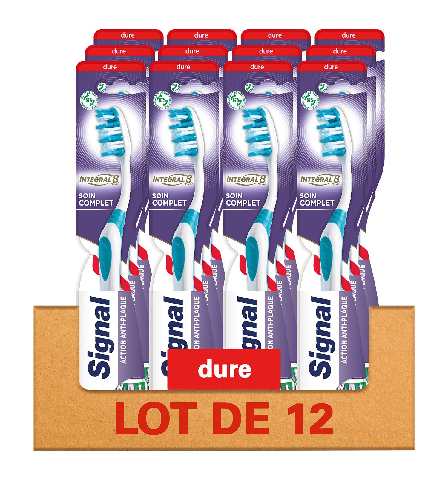 Buy Signal Toothbrush Dure 12 Pack - Integral 8 Soin Complet for Perfect Oral Hygiene | Recyclable Intensive Care - Buy Online on GoSupps.com