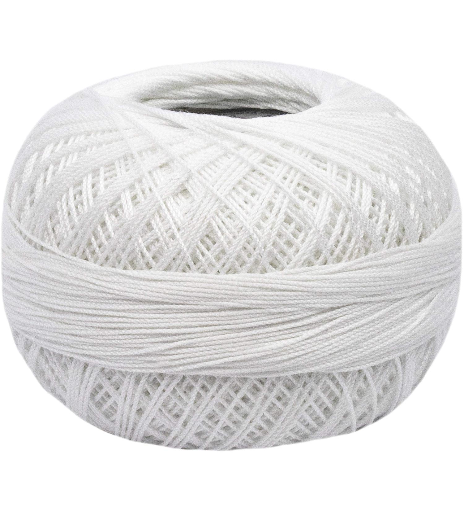 Handy Hands HH40-601 Lizbeth Cordonnet Cotton Size 40-Snow White | High-Quality Crochet Thread - Buy Online on GoSupps.com