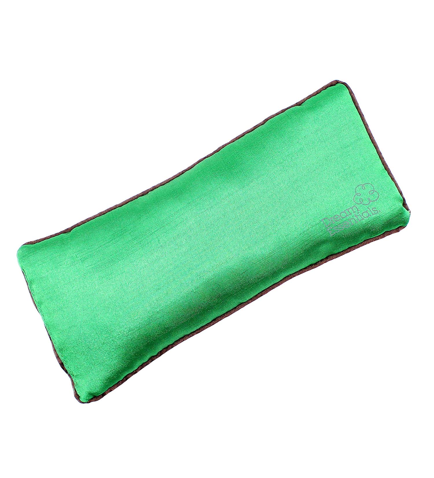 Dream Essentials Lavender & Flax Filled Eye Pillow - Forest Green | Relaxation and Sleep Aid - Buy Online on GoSupps.com