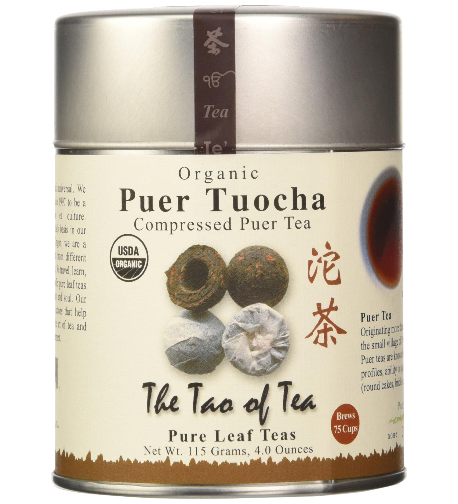 Organic Compressed Puer Tea - Tao of Tea Puer Tuocha 4.0 oz (85g) - Premium Quality - Buy Online on GoSupps.com