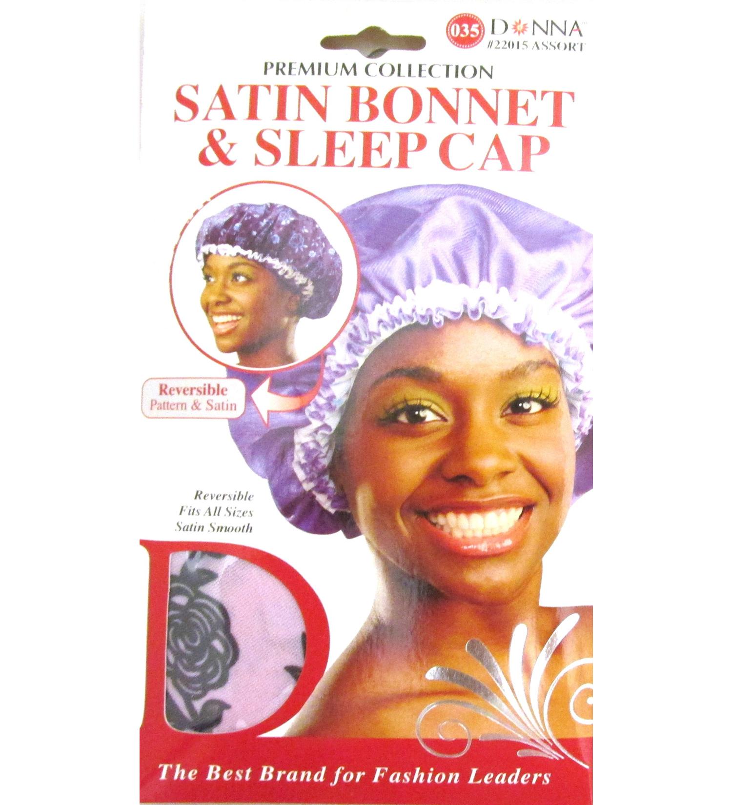 Donna Collection Premium Satin Bonnet And Sleep Cap