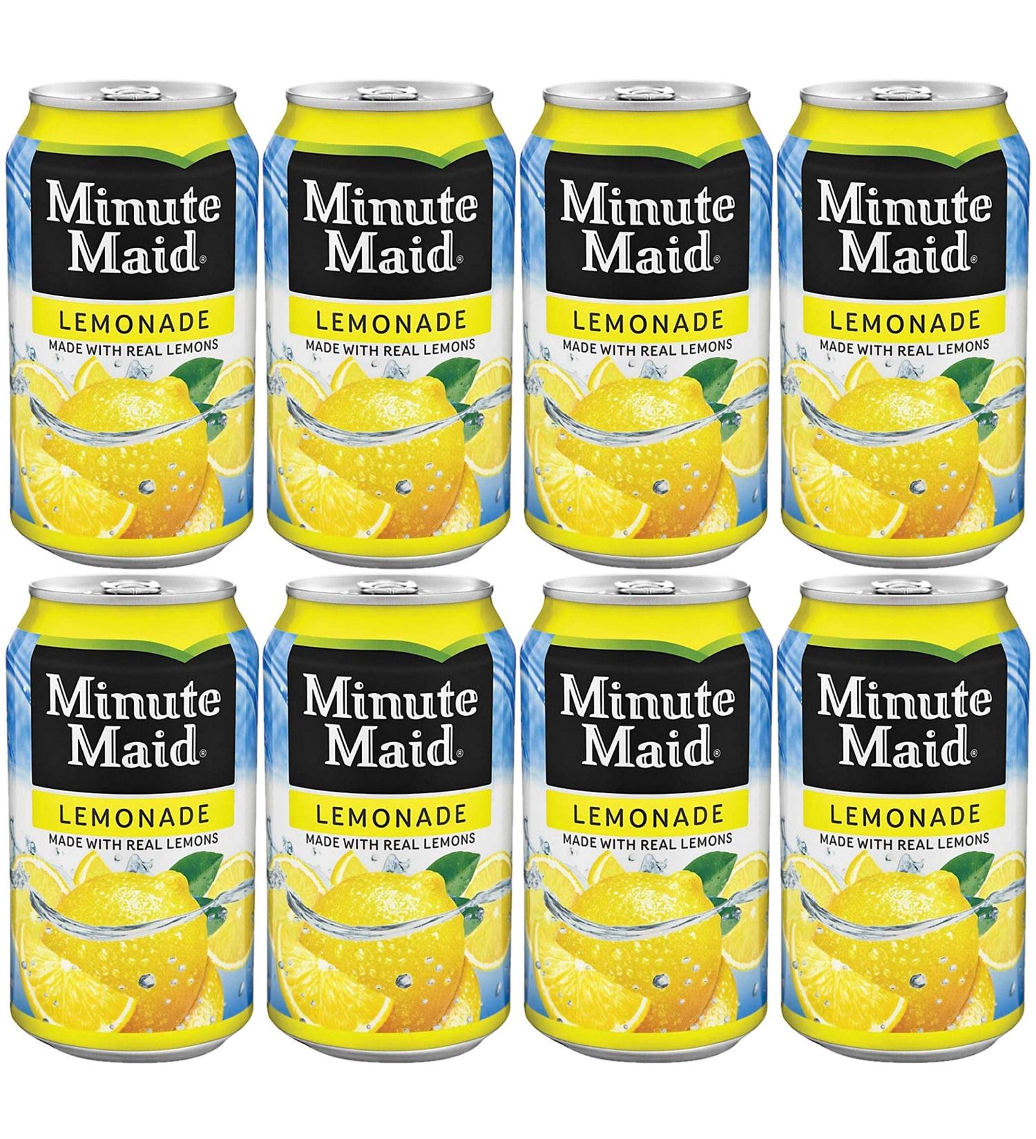 Minute Maid Lemonade 12 oz. - Pack of 8 | Refreshing Citrus Drink - Buy Online on GoSupps.com
