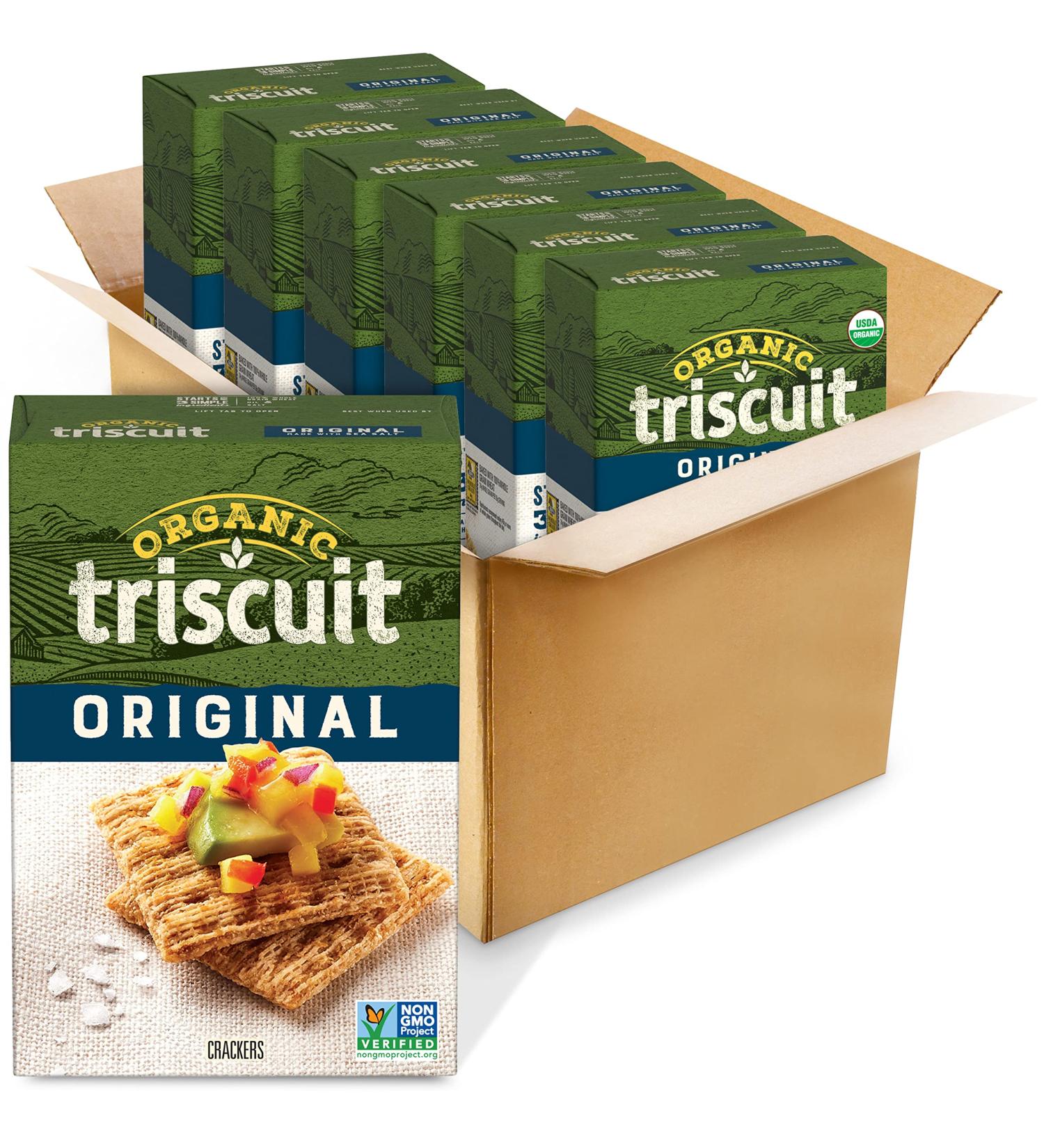 Triscuit Organic Original Crackers - Non-GMO - 7 Ounce (Pack of 6) - Buy Online on GoSupps.com