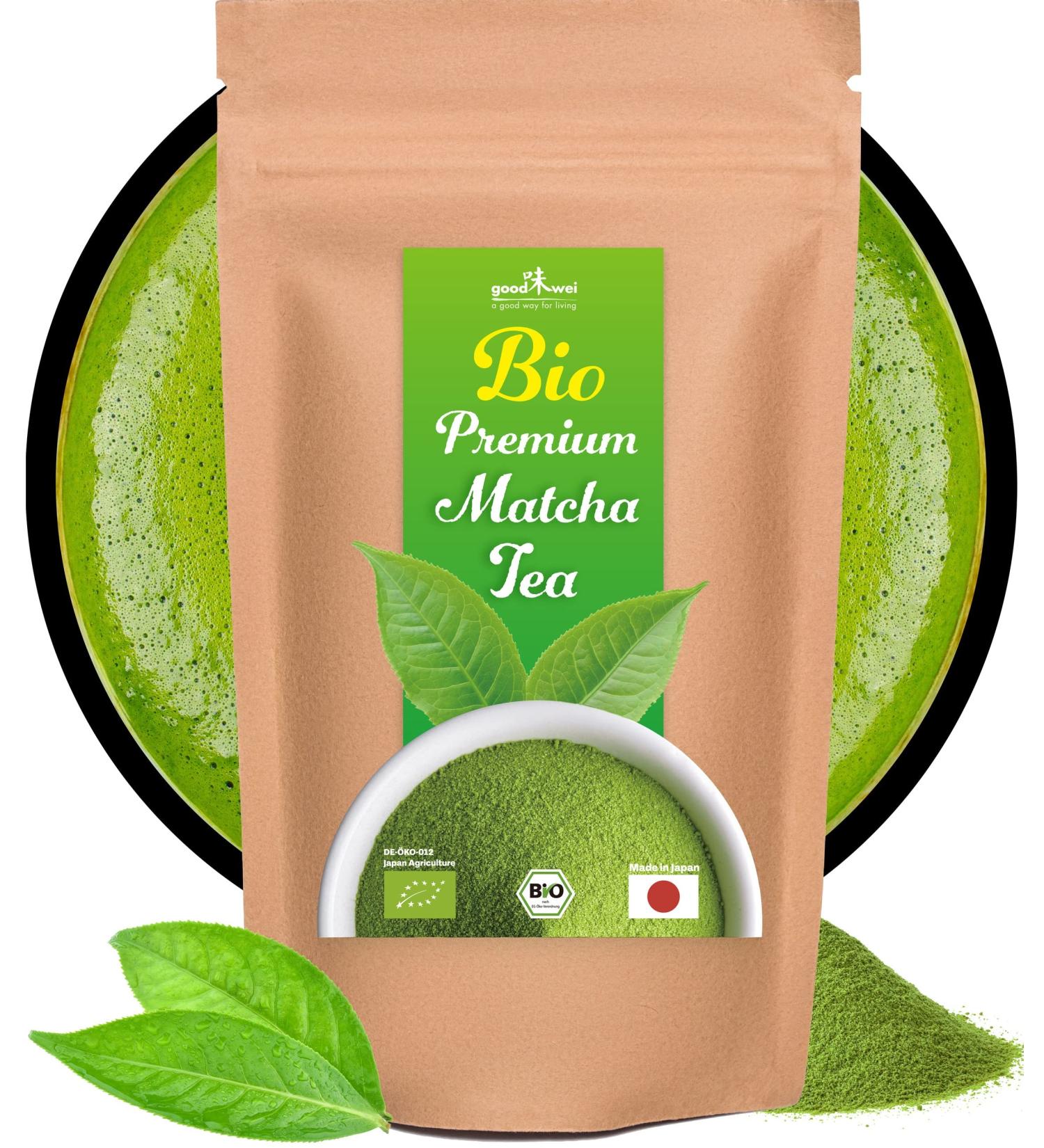 Premium Organic Japanese Matcha Powder Tea - 200g | Authentic Matcha for Ultimate Taste & Health - Buy Online on GoSupps.com