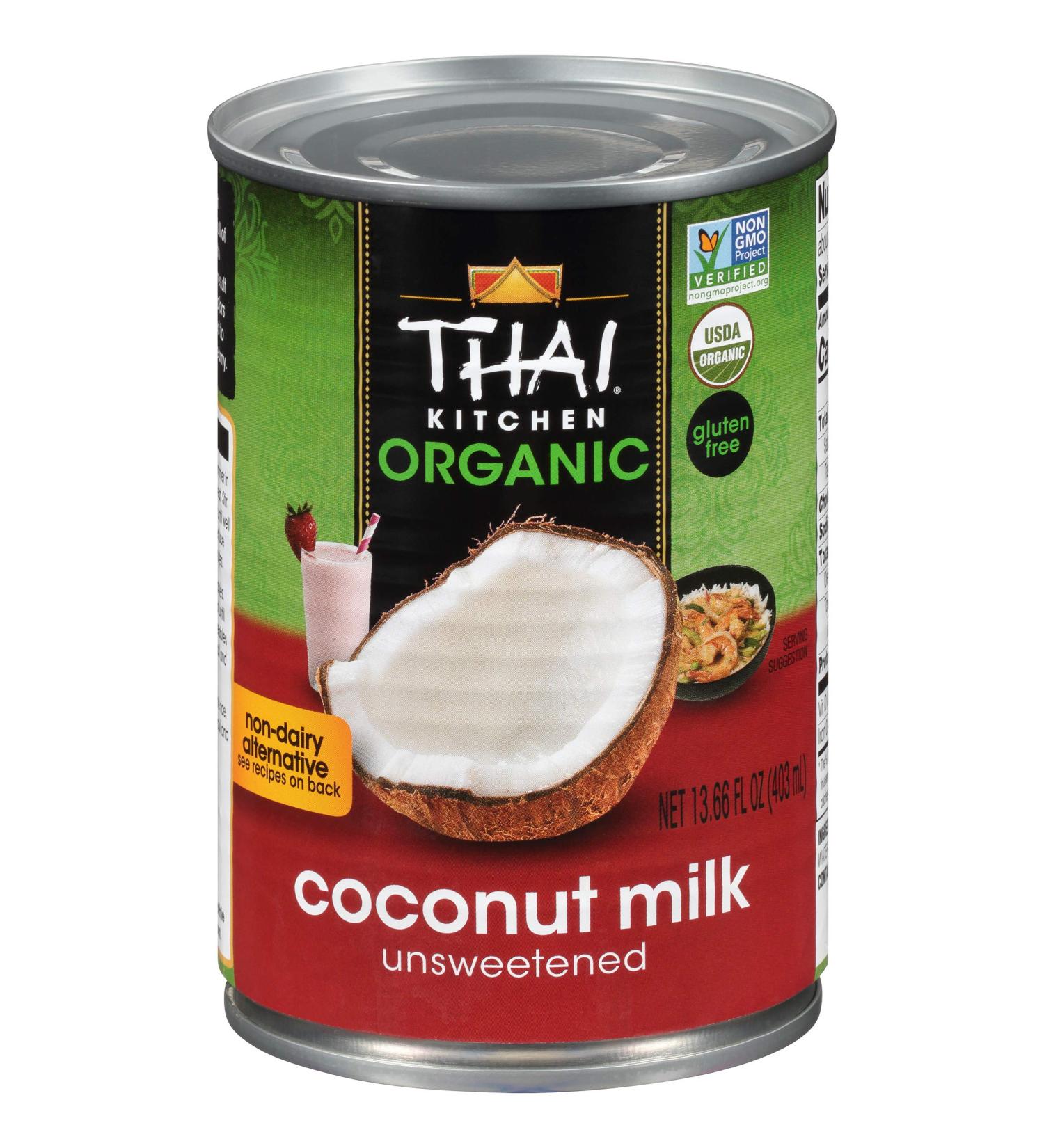 Thai Kitchen Organic Unsweetened Coconut Milk 13.66 Fl Oz - Pack of 6 | Pure & Natural Ingredient for Cooking and Baking - Buy Online on GoSupps.com