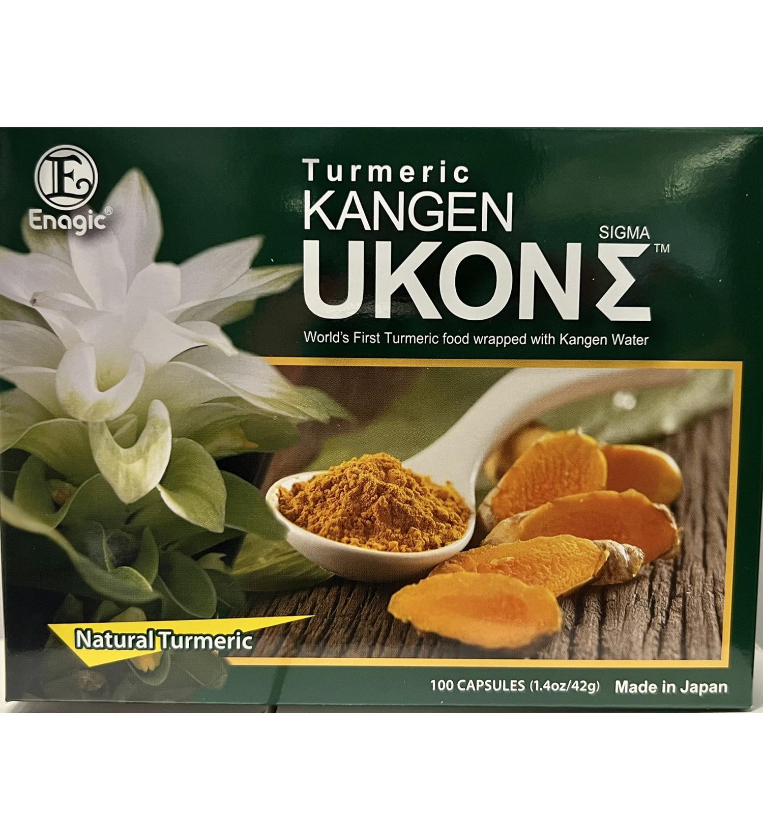 Kangen Ukon Turmeric by Enagic - 100% Organic Vegetarian Capsules - Buy Online on GoSupps.com