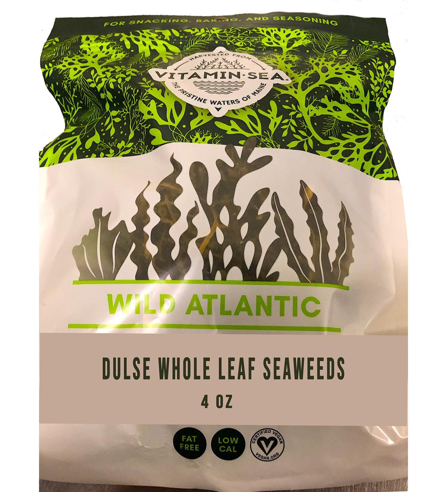 VITAMINSEA Finger Kelp Whole Leaf 4oz - Vegan Certified North Atlantic Laminaria Digitata Seaweed - Buy Online on GoSupps.com