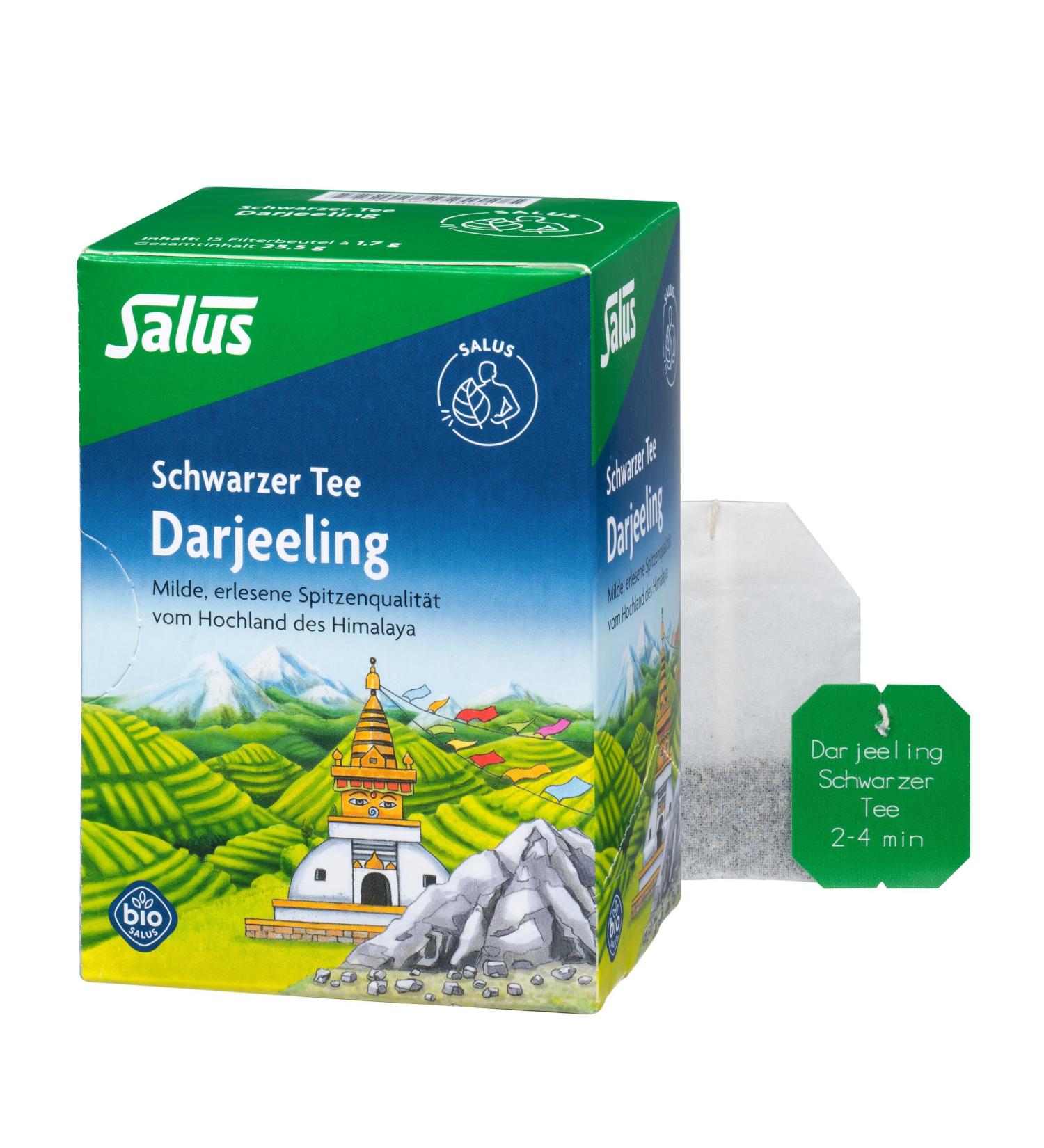 Darjeeling Lot de 15 sacs filtrants pour th noir bio Salus - Buy Online on GoSupps.com