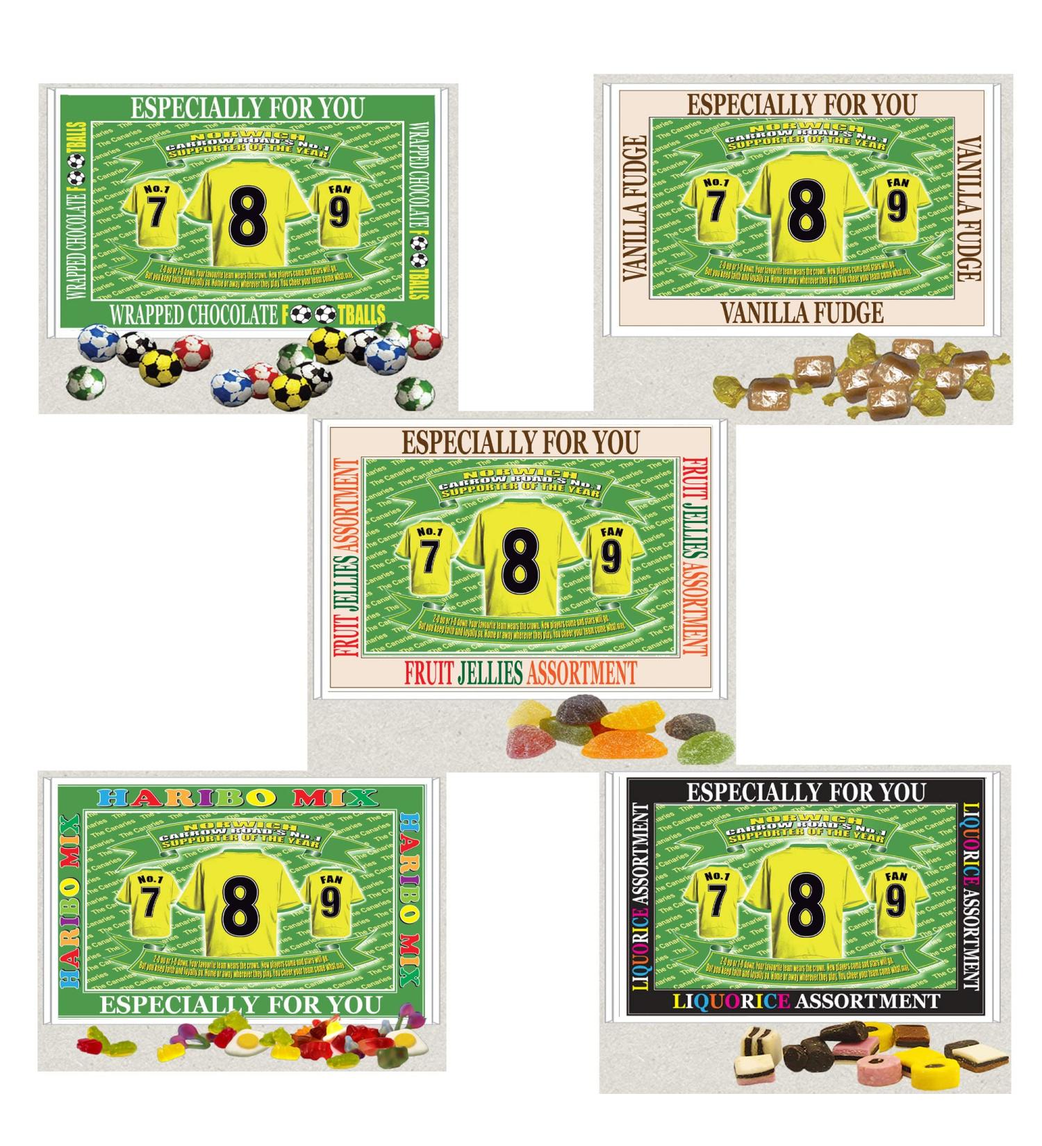 Norwich Football Shirt Gift Boxed Sweets - Buy Online on GoSupps.com