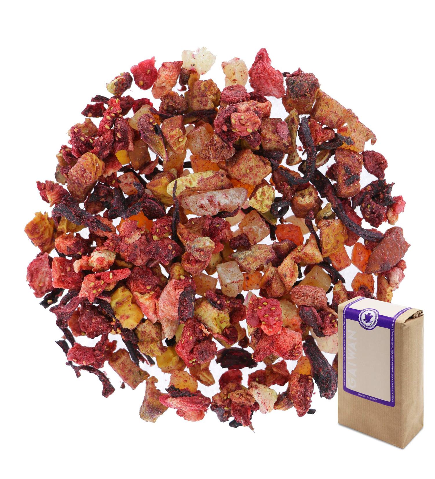 No. 1178: Fruit tea loose leaf "Pink Vanilla" - 100 g (3.5 oz) - GAIWAN GERMANY - pineapple papaya apple strawberry hibiscus 100g - Buy Online on GoSupps.com