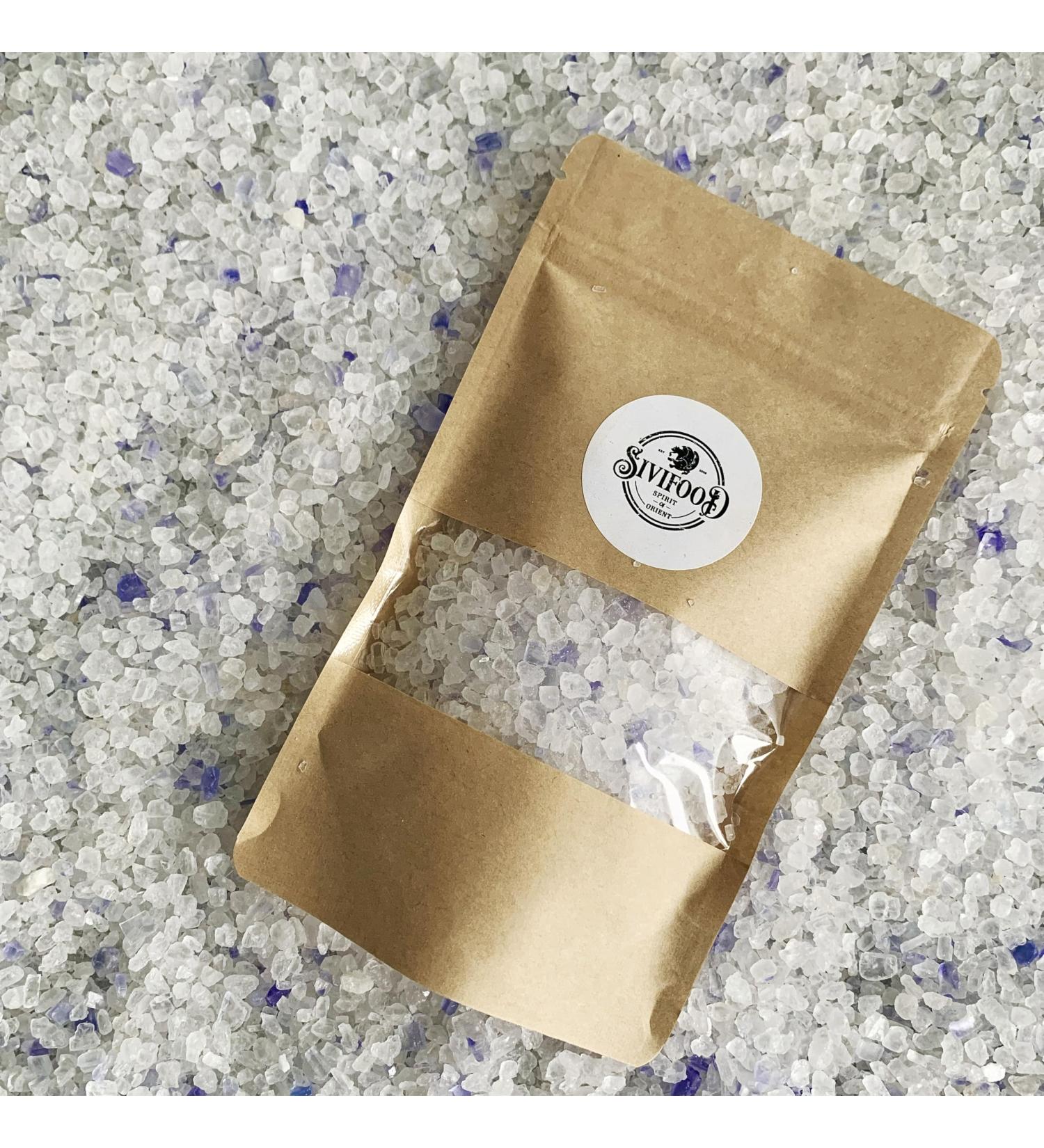 SIVIFOOD Blue Salt 200g - Rare Natural Crystals - Unrefined Rock Salt for Milling Gourmet Cooking Barbecue Oriental Dishes - Buy Online on GoSupps.com