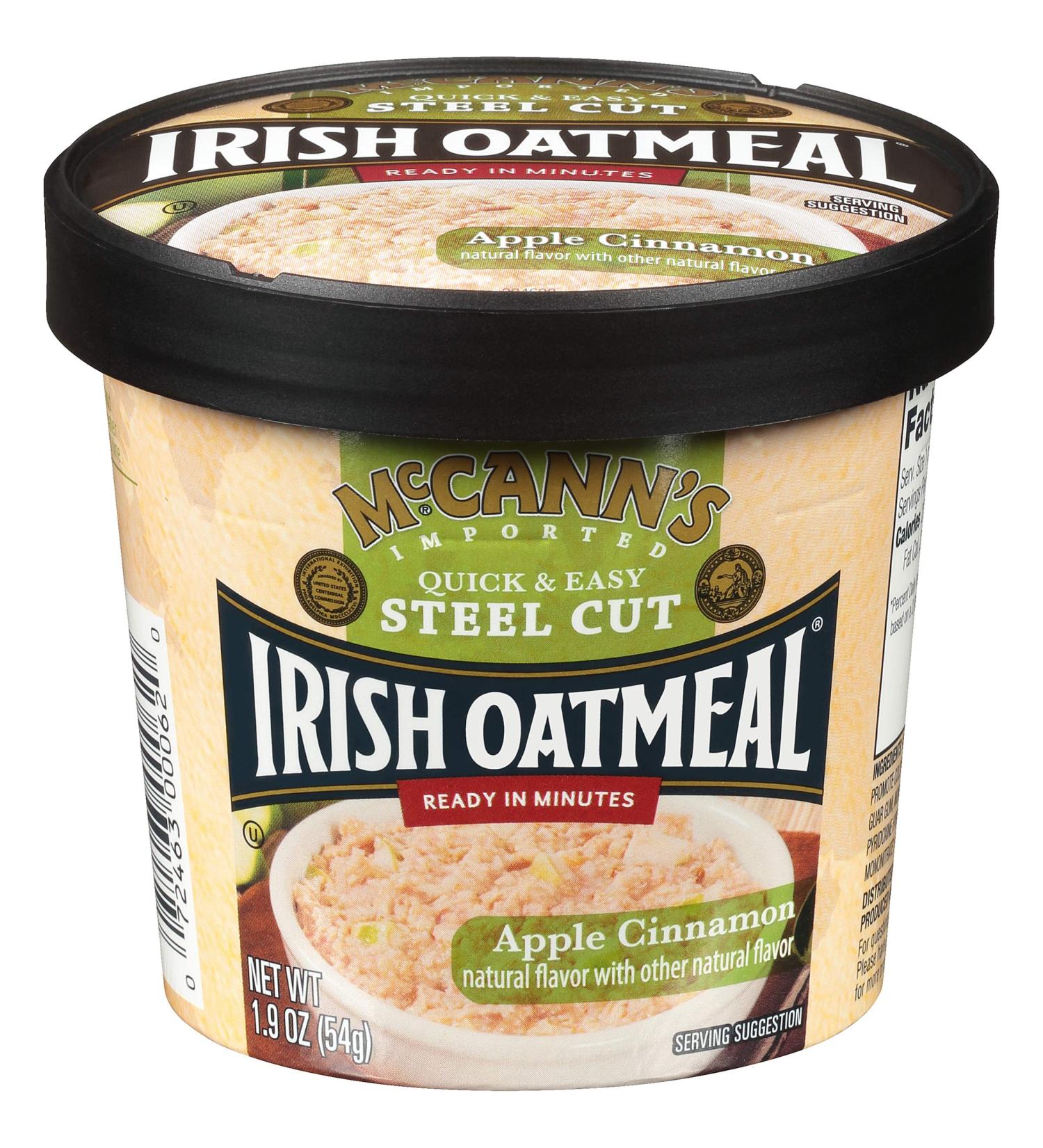 McCann's Instant Oatmeal Cup - Apple Cinnamon, 1.9 oz (Pack of 12) | Delicious & Convenient Breakfast - Buy Online on GoSupps.com