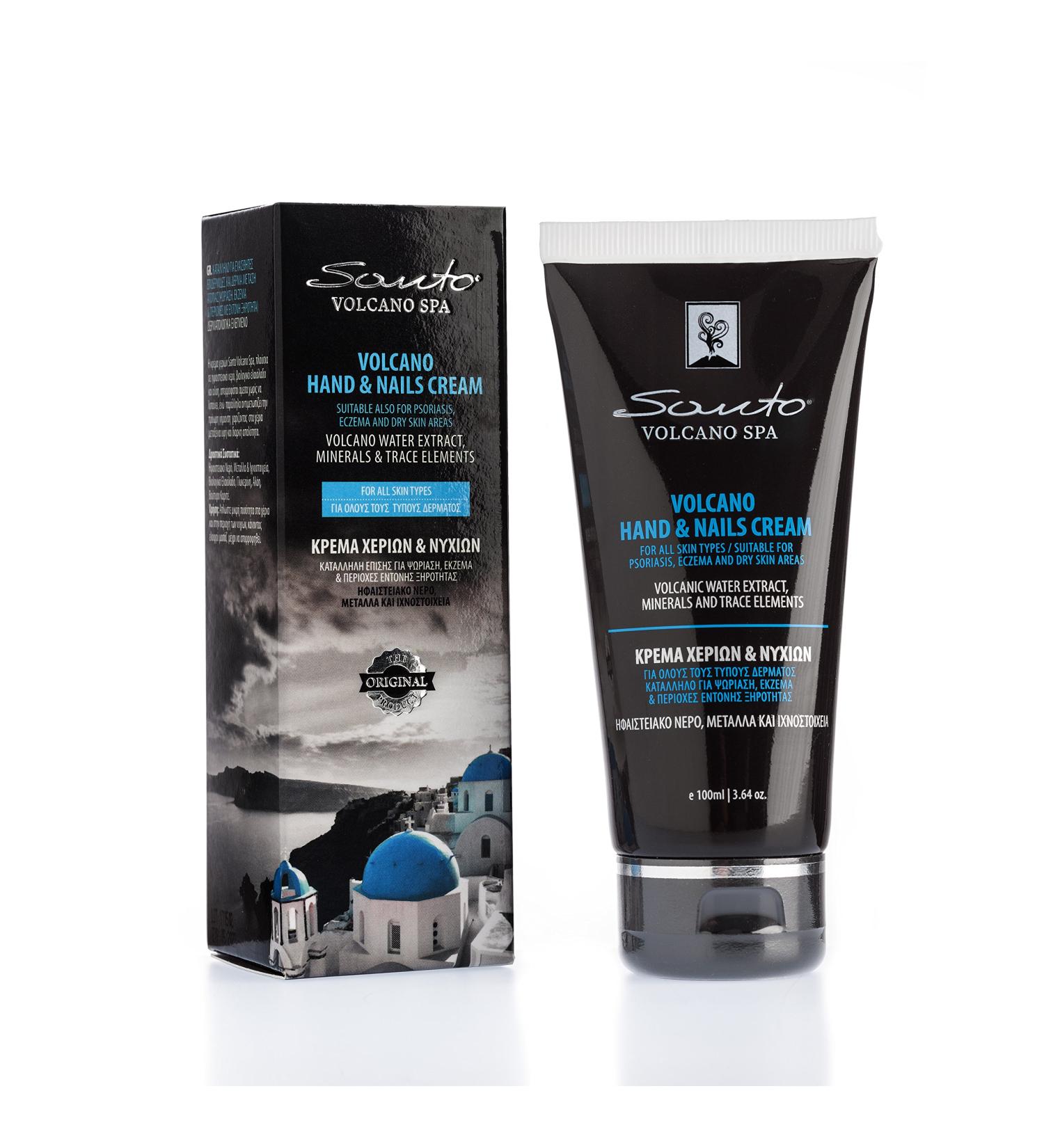 Buy Santo Volcano Hand and Nail Cream 100ml - Nourishing Moisturizer for Soft Hands & Nails - International Shipping Available - Buy Online on GoSupps.com