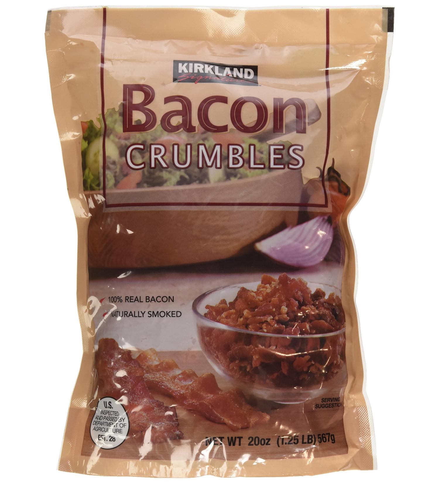 Kirkland Bacon Crumbs 20 oz - Premium Quality 1.25 lb Pack for Cooking - Shop Now! - Buy Online on GoSupps.com