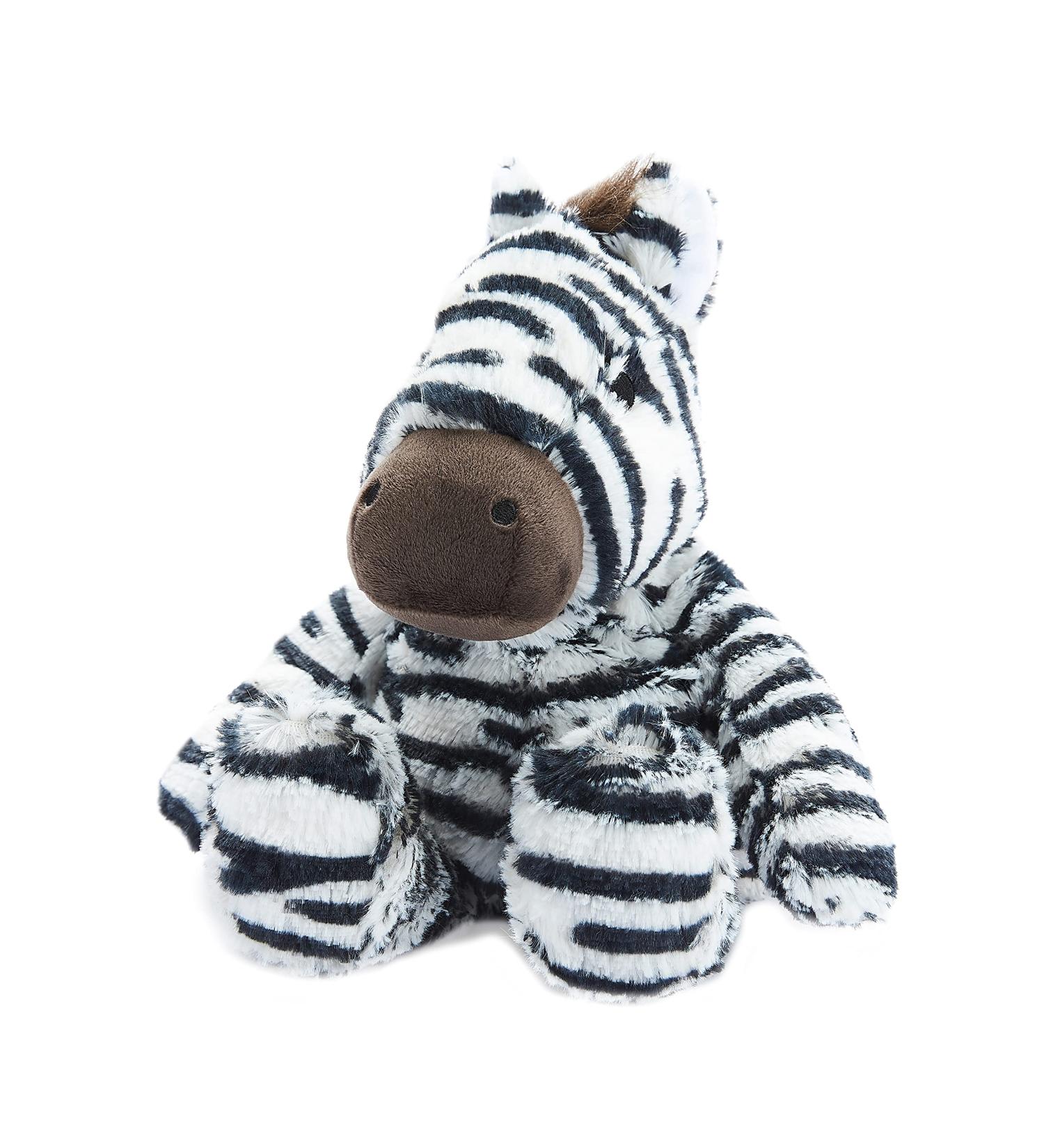Warmies 13'' Heatable Zebra Toy with French Lavender Scent - Black & White - Buy Online on GoSupps.com