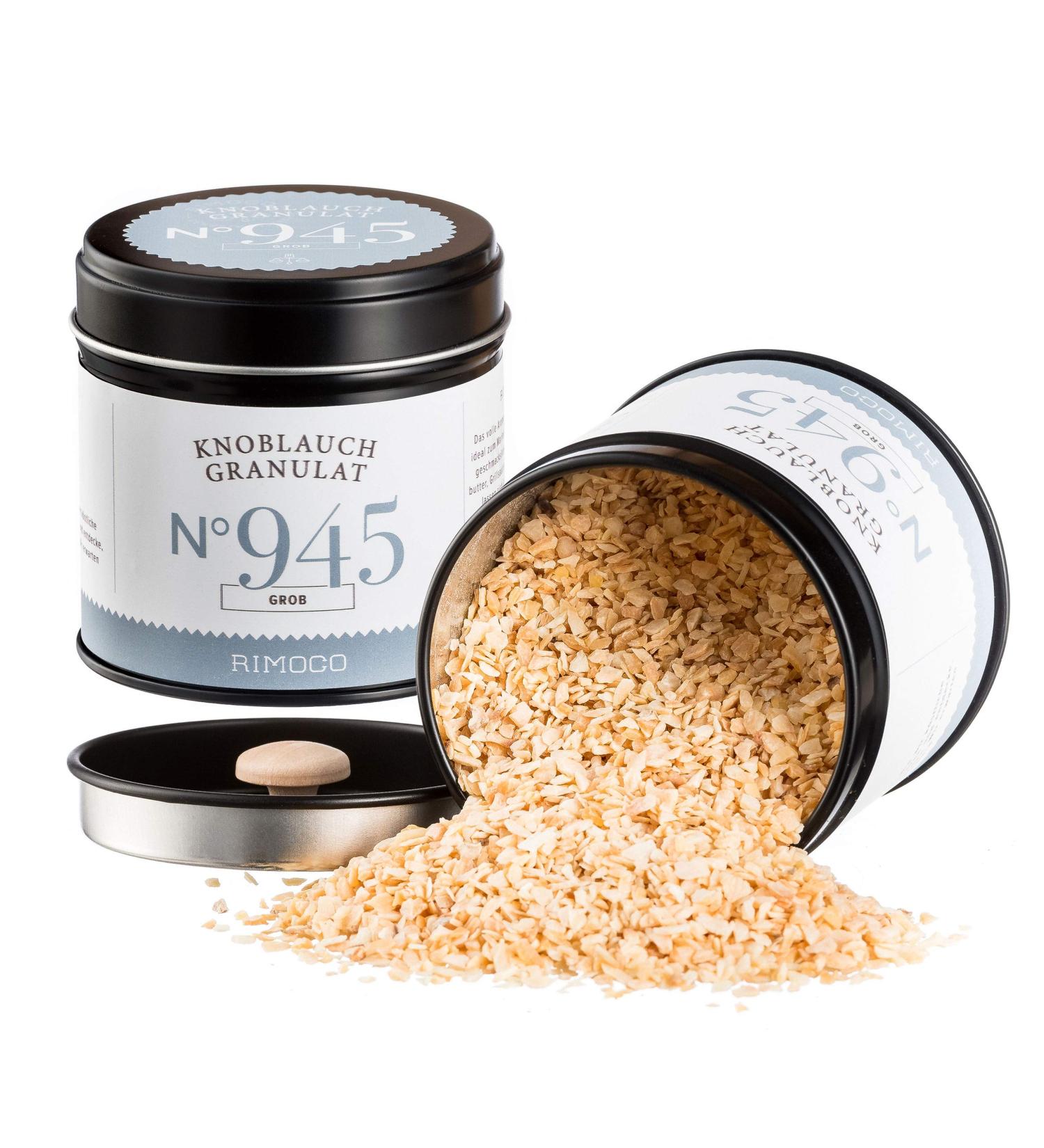 Buy Rimoco Organic Garlic Granulate n 945 - Dried Garlic Flakes in Elegant Spice Jar | Hearty Aroma | 80g | International Shipping Available - Buy Online on GoSupps.com