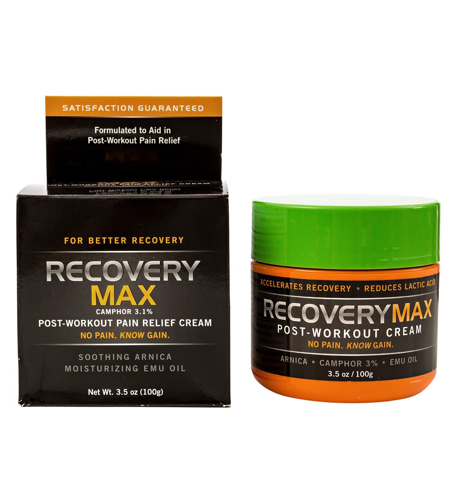 RecoveryMax Post Workout Cream - Speed Muscle Recovery & Reduce Soreness - Fitness Supplement 3.5 oz - Buy Online on GoSupps.com