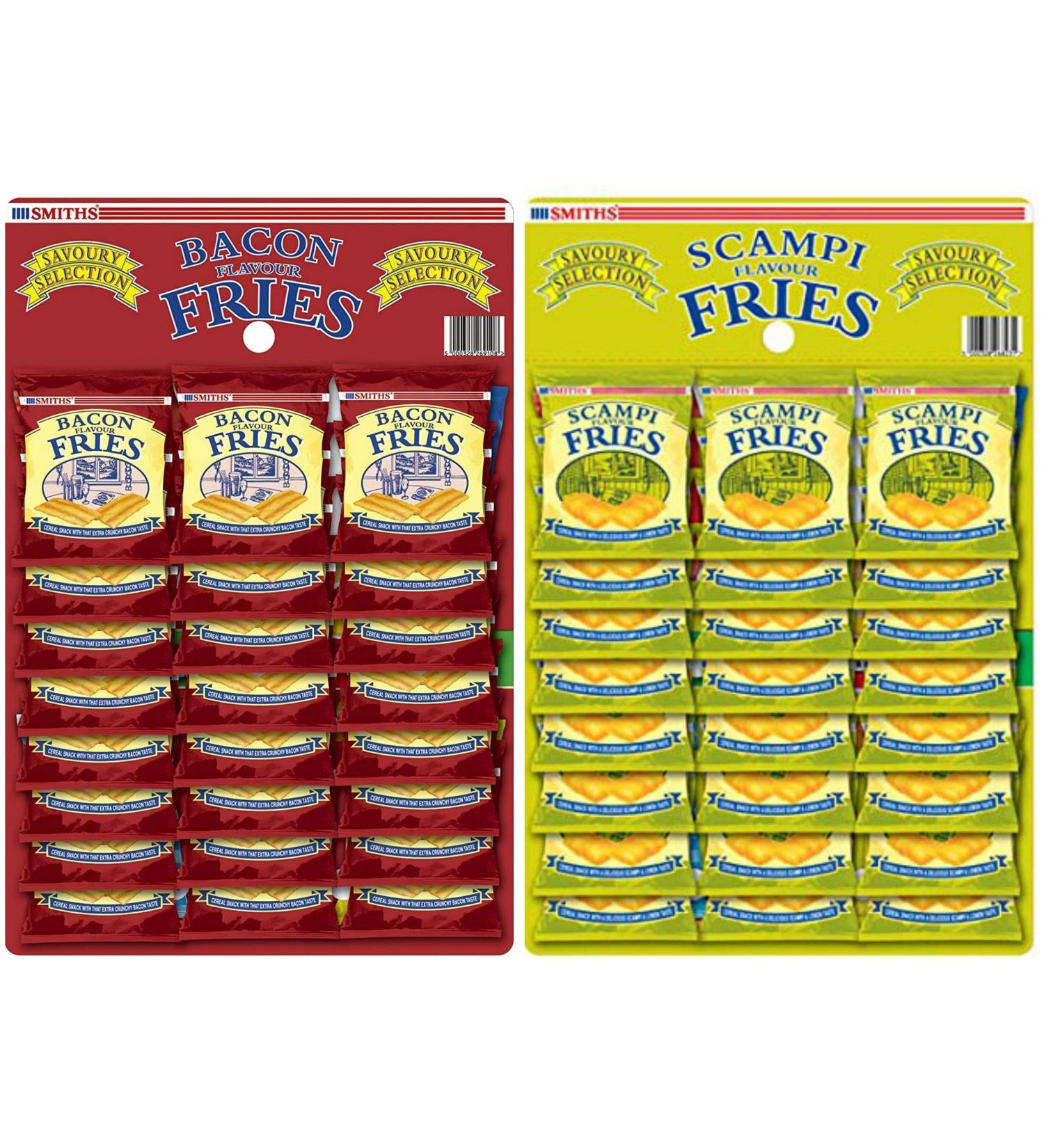 Bacon Fries and Scampi Fries Pub Card Bundle - 24 x 24g and 24 x 27g - Buy Online on GoSupps.com