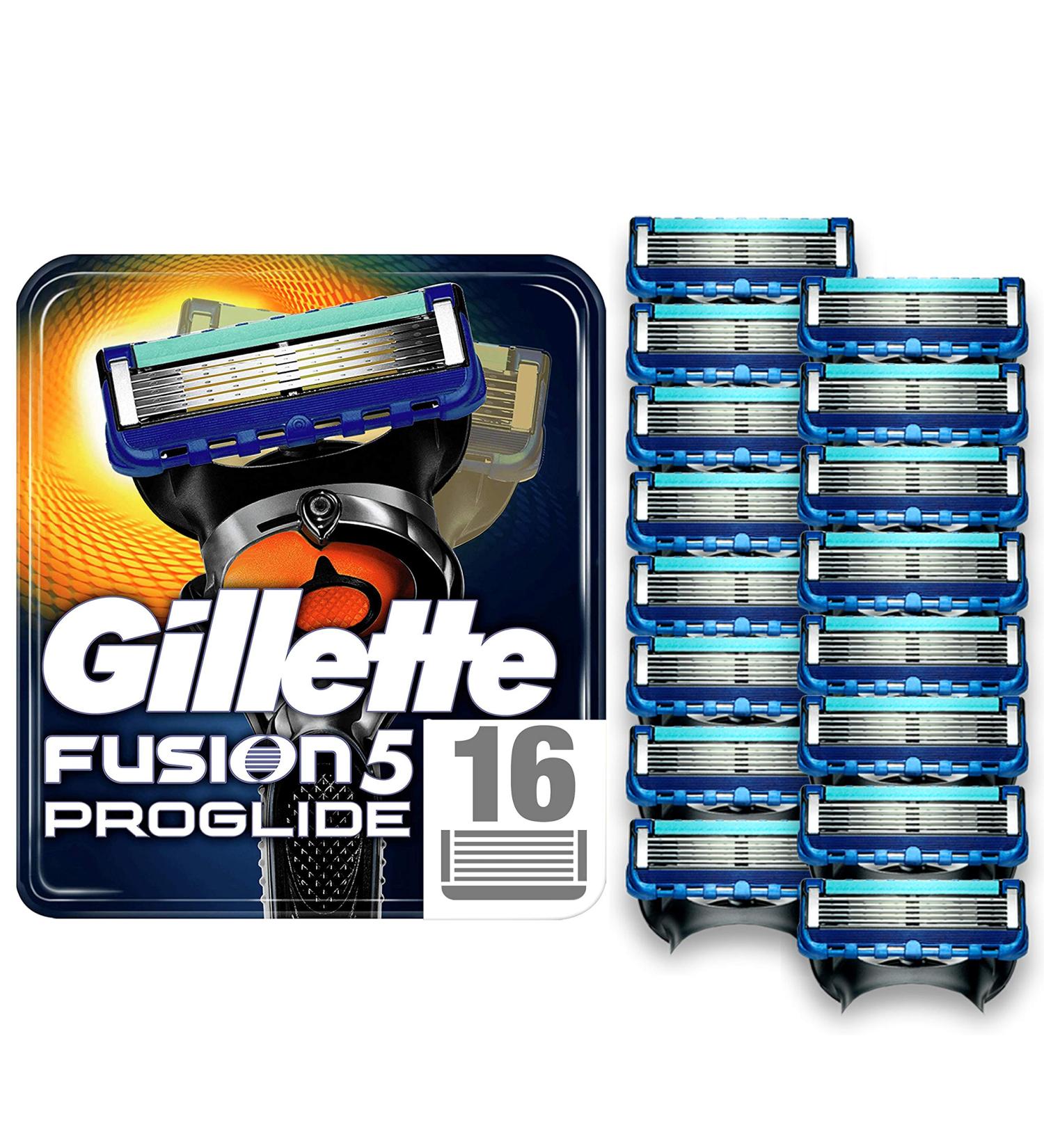 Gillette Fusion5 ProGlide Razor Blades for Men with Precision Trimmer, Pack of 16 Refill Blades (Suitable for Mailbox)