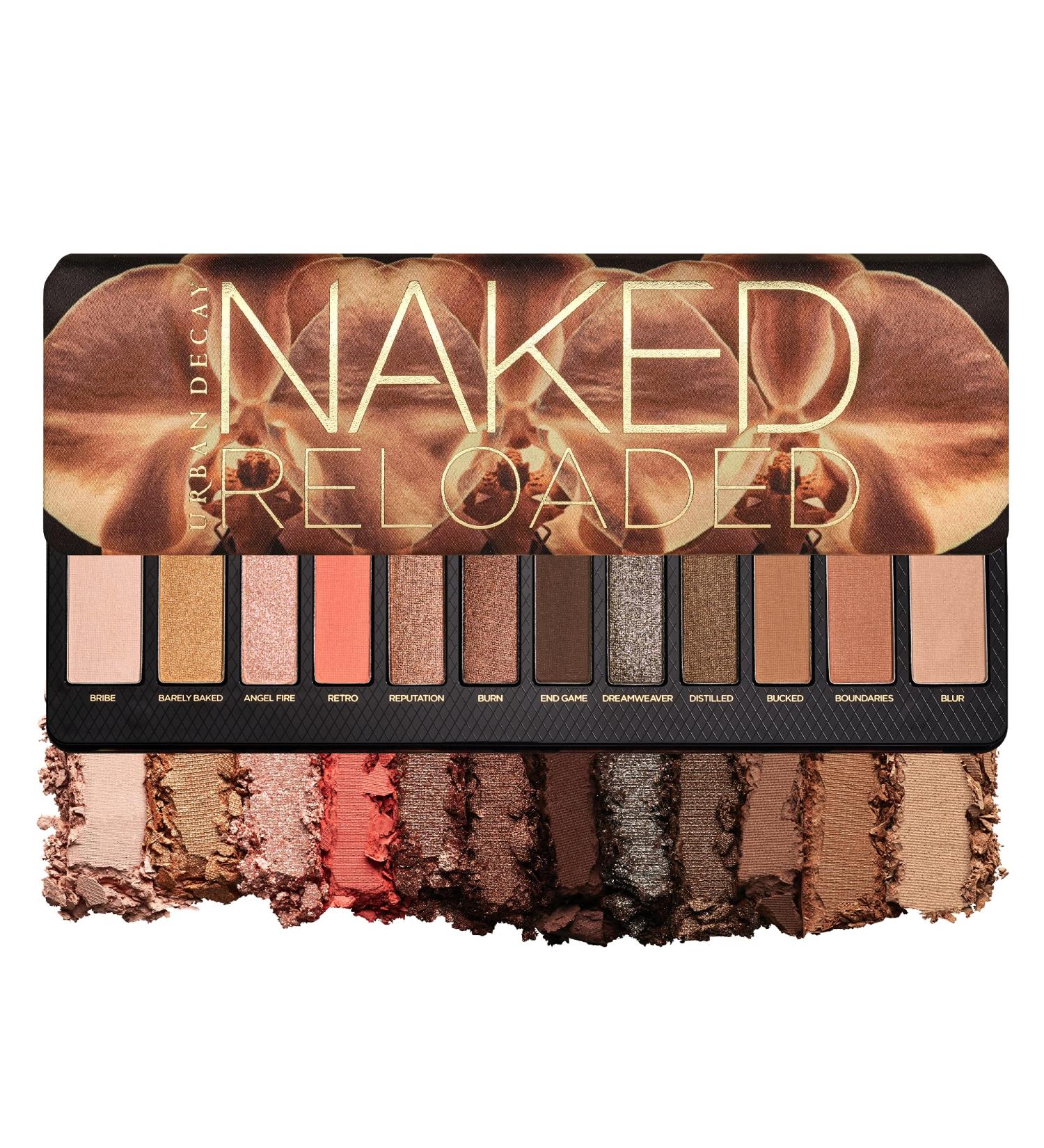 Urban Decay Naked Reloaded Eyeshadow Palette - 12 Neutral Shades with Velvety Texture and Mirror - Buy Online on GoSupps.com
