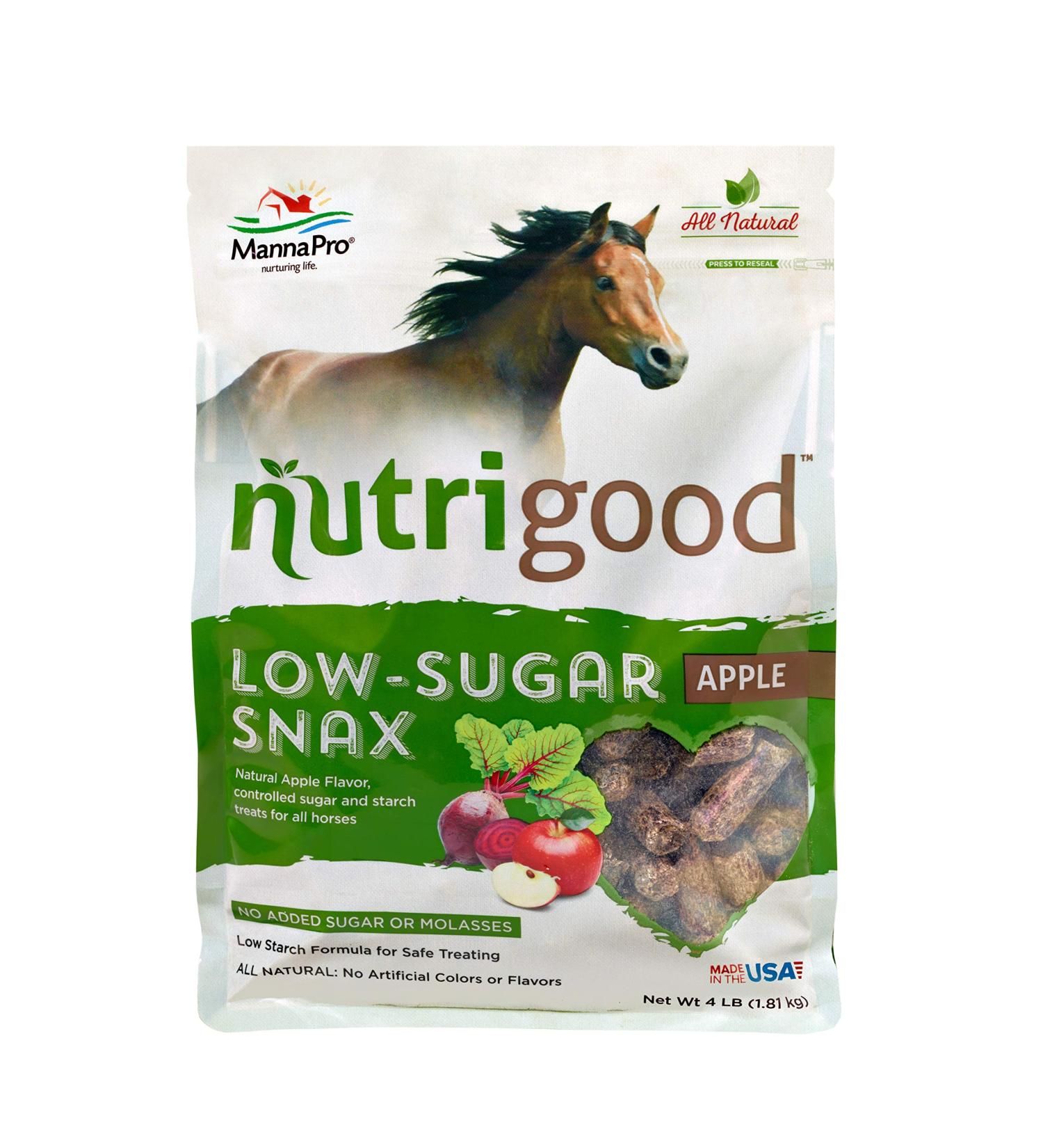 Nutrigood Low-Sugar Snax Horse Treats - Apple Flavor | 4 lbs - Buy Online on GoSupps.com