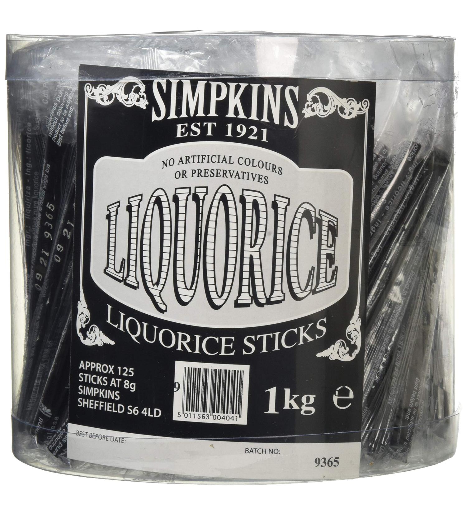 Simpkins Simpkins Sugar Free Pure Liquorice Sticks 1 kg - Buy Online on GoSupps.com