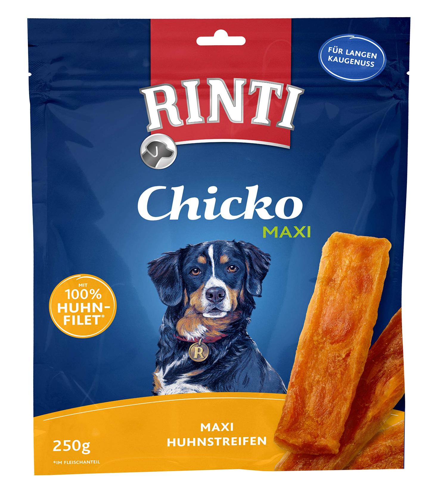 RINTI Chicko Maxi Chicken 250g - Premium Dog Treats - Grain-Free & Natural Snack for Dogs - Buy Online on GoSupps.com