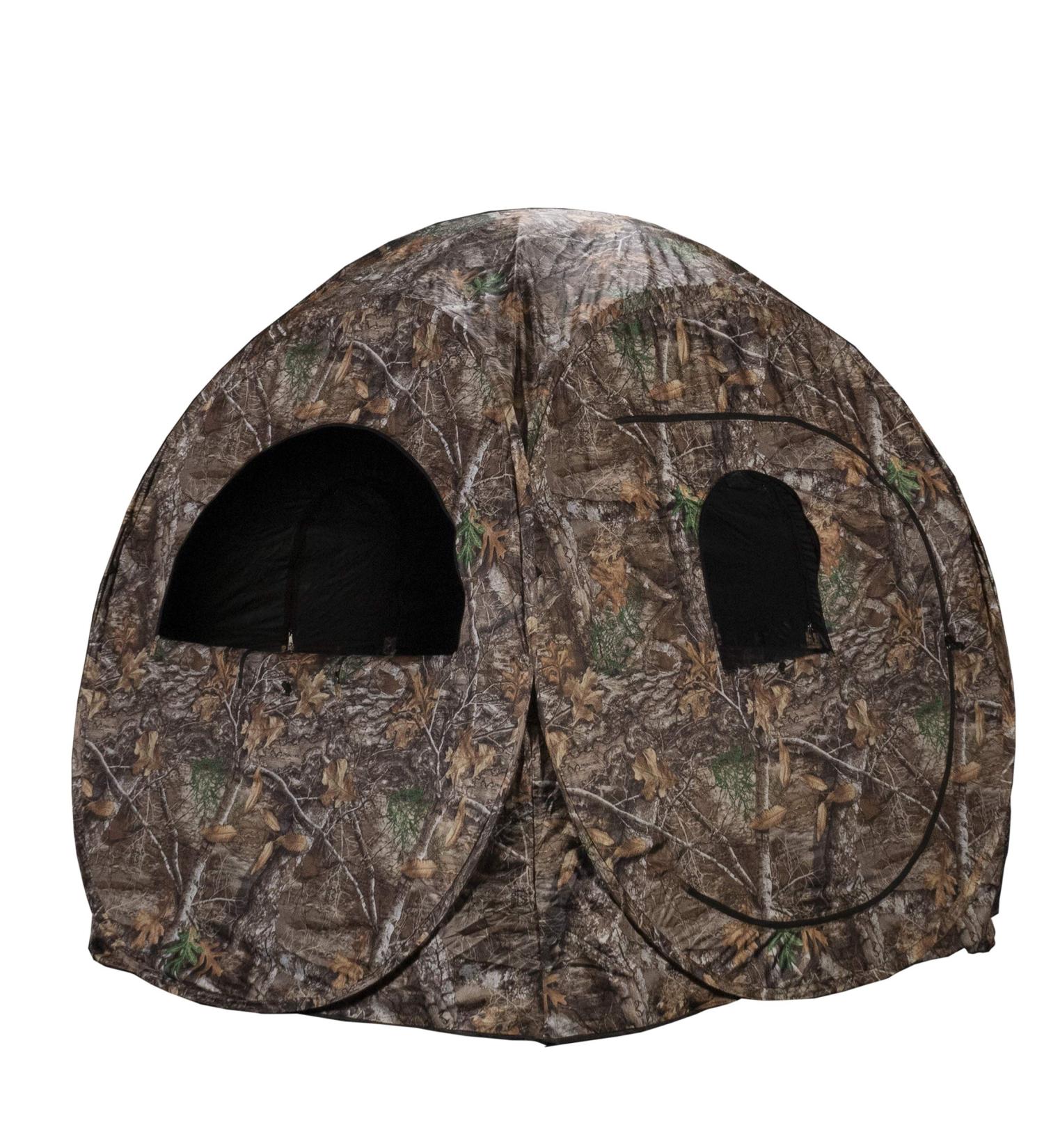 Rhino Blinds R75-RTE 2 Person Hunting Ground Blind, Realtree Edge