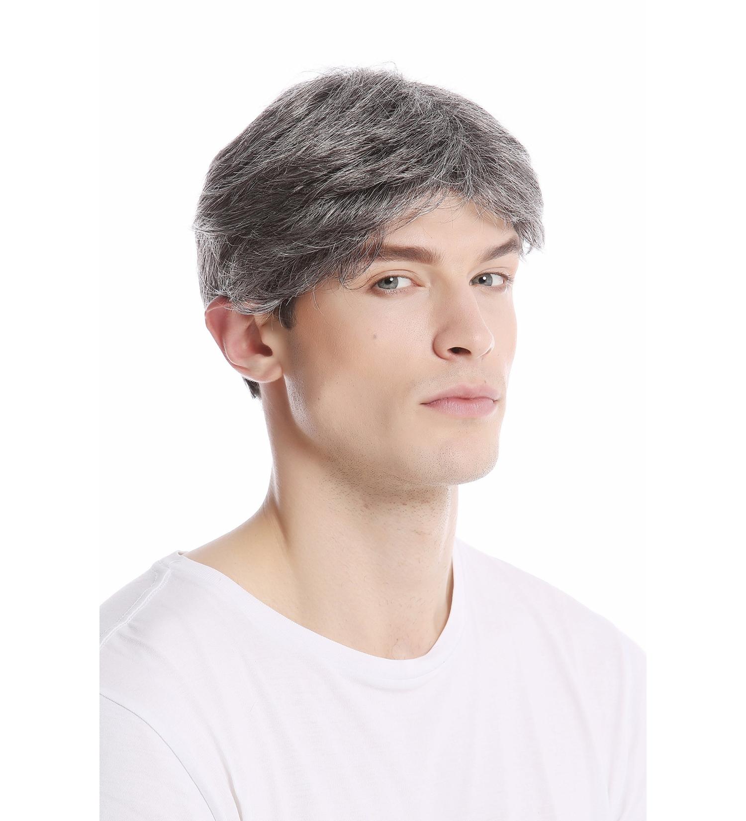 WIG ME UP GFW1168-44 Men's Short Fashion Wig - Youthful Grey & Black Style | International Shipping - Buy Online on GoSupps.com