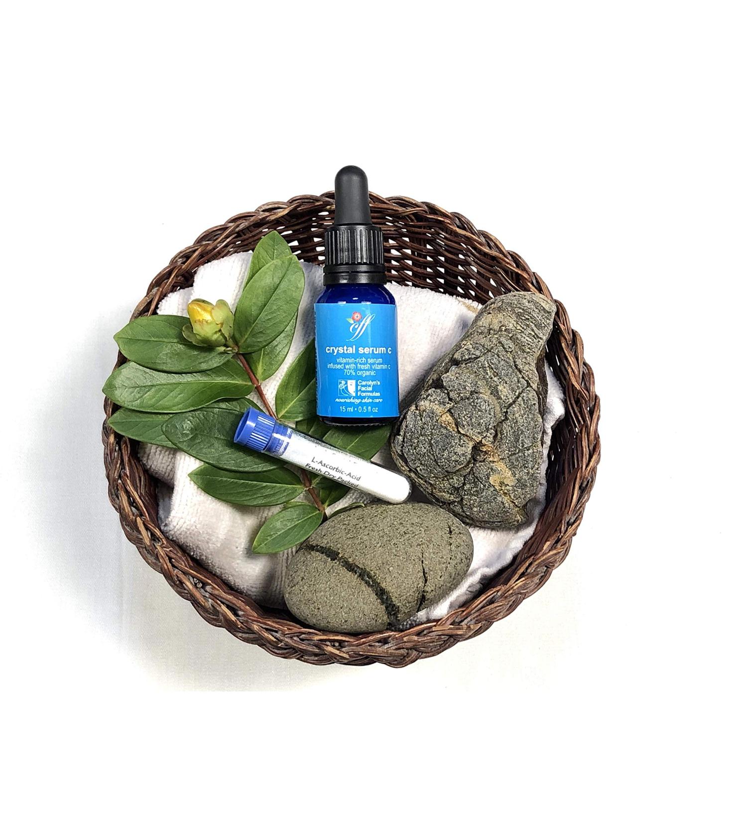 Carolyn's Crystal Facial Serums C | Vitamin C Serum for Clear Skin | Organic Vegan Cruelty-Free | 15 ml Made in USA - Buy Online on GoSupps.com