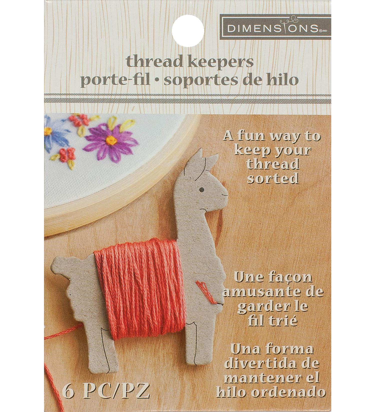 Dimensions Floss Keeper 1.5x2.75 - Llama Design | 6/Pkg | International Shipping Available - Buy Online on GoSupps.com