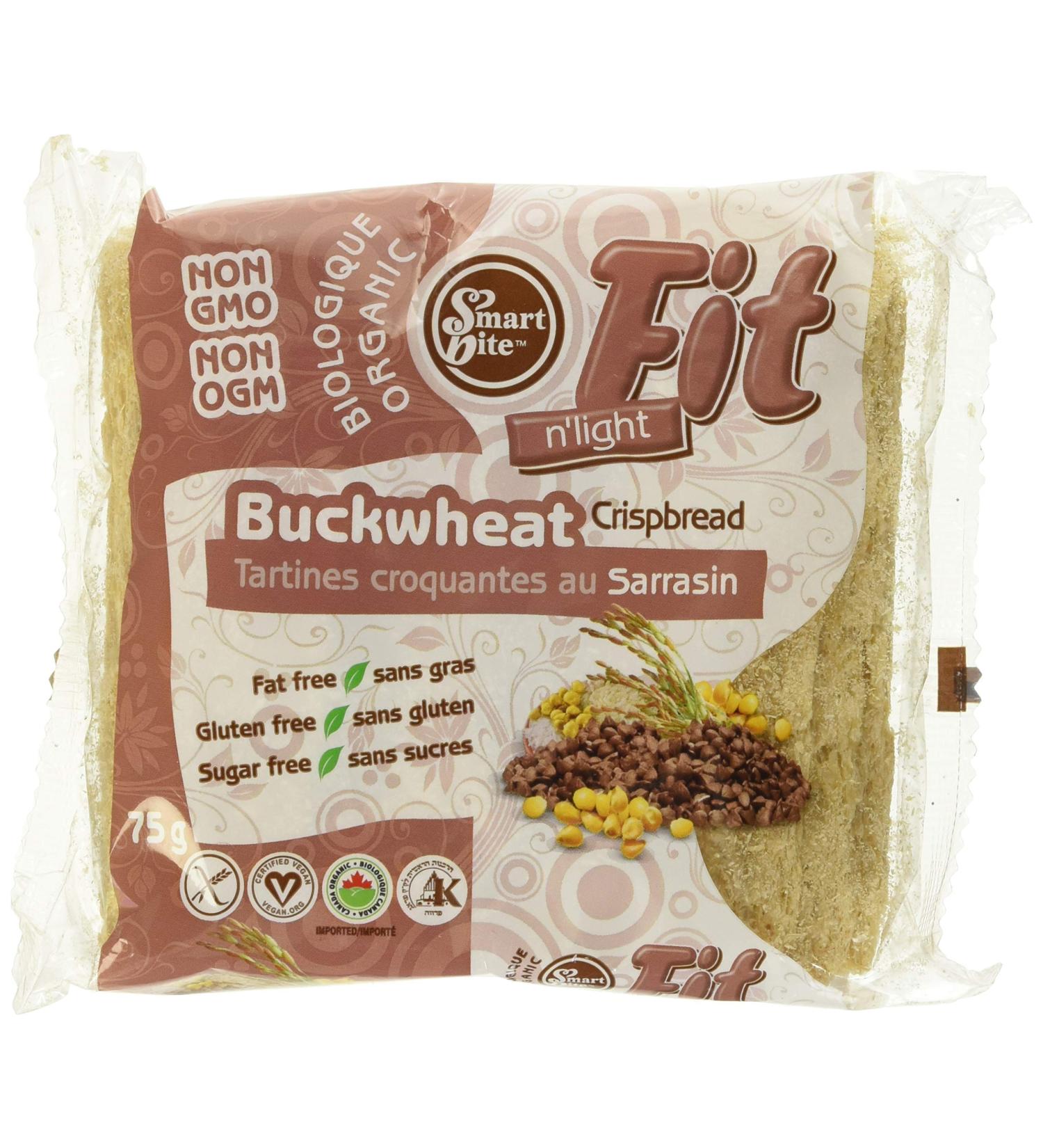 Smartbite Snacks Buckwheat Crispbreads OR 75g - Buy Online on GoSupps.com