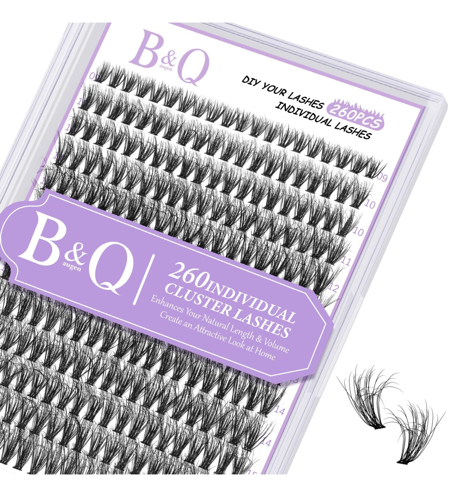 Lash Cluster Single Lashes - 280 PCs 3D Wispy Natural Extensions for DIY at Home - 30D & 40D Mix (Q30D-9-16Mix) - Buy Online on GoSupps.com