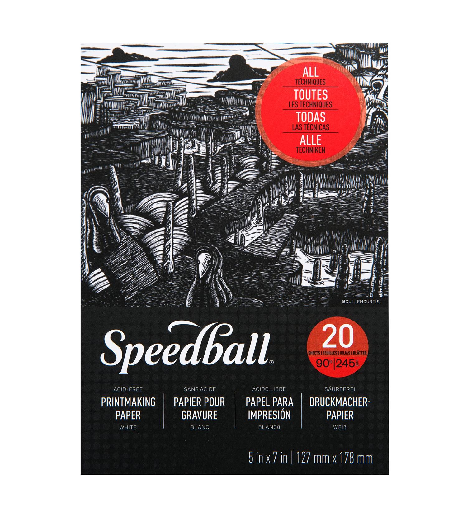 Speedball Printmaking Paper Pad - 5 x 7 White - High-Quality Artist Grade Paper - Buy Online on GoSupps.com