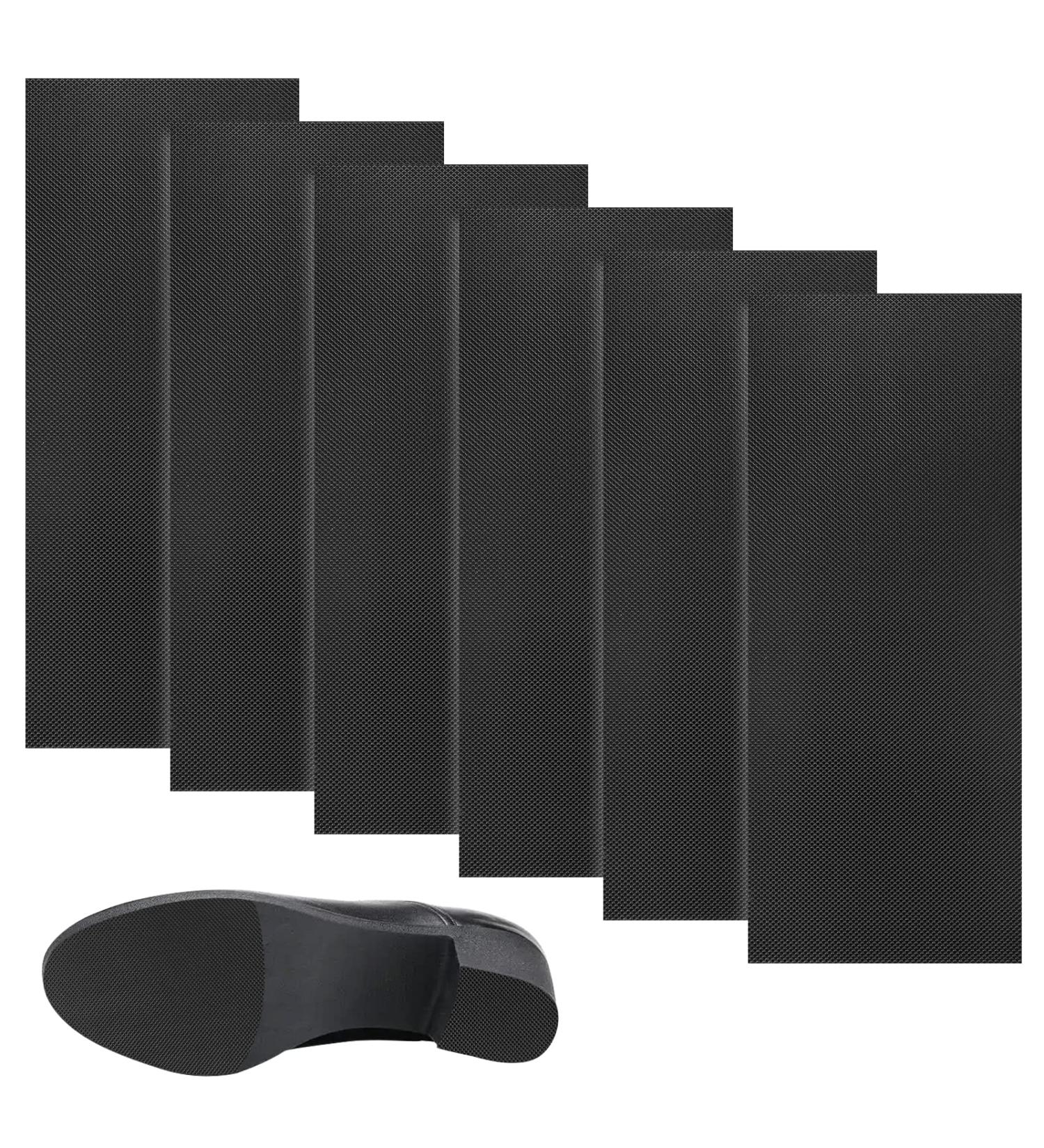 YESEEM 6Pcs 10.5''*3.9'' Non-Skid Shoe Pads - Self-Adhesive Sole Protectors for High Heels - Anti-Slip Grips, Noise Reduction - Wear-Resistant Cushion (Black) - Buy Online on GoSupps.com