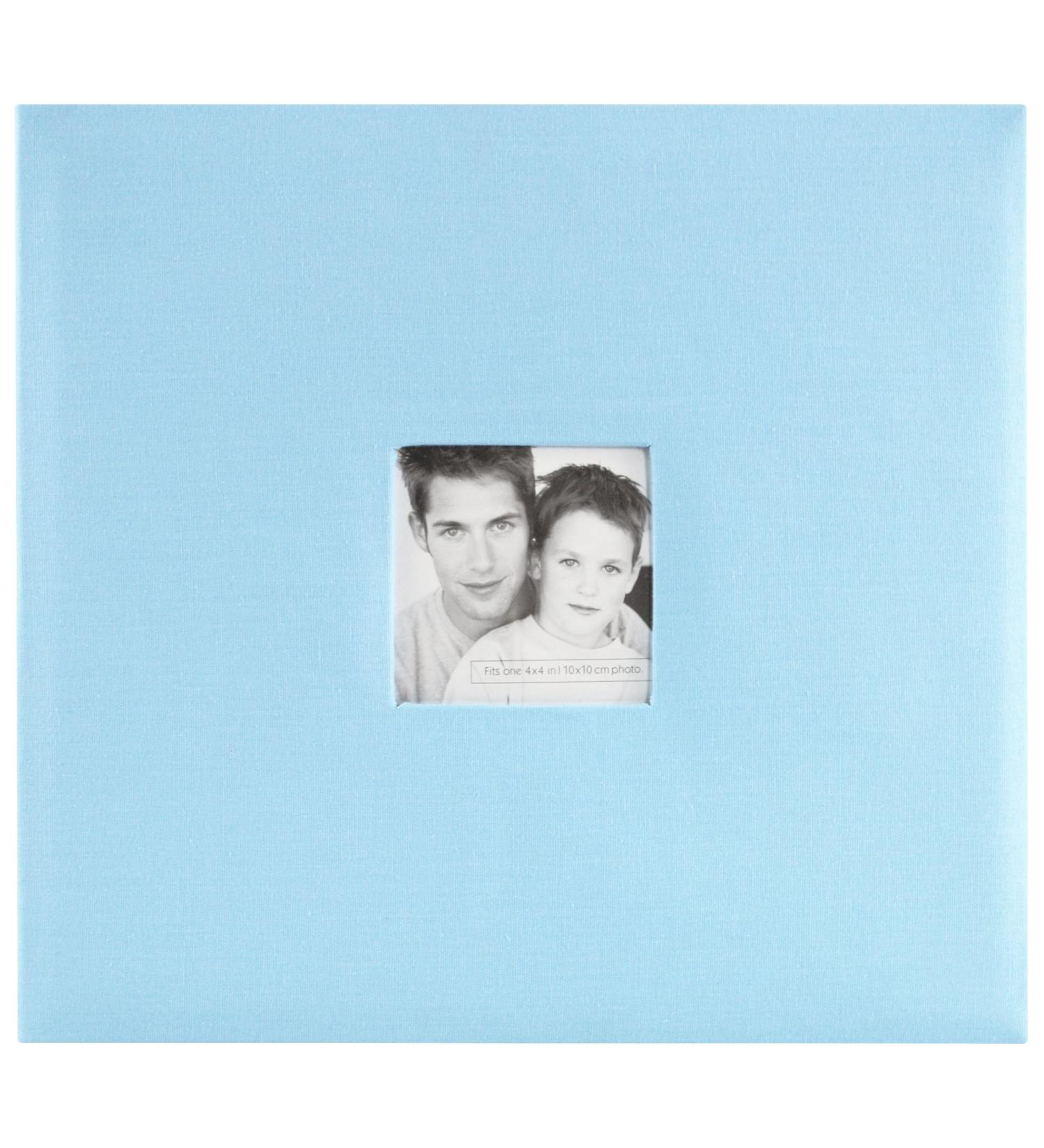MBI 13.5x12.5 Inch Fashion Fabric Scrapbook Album | 12x12 Inch Pages | Sky Blue (802514) - Buy Online on GoSupps.com