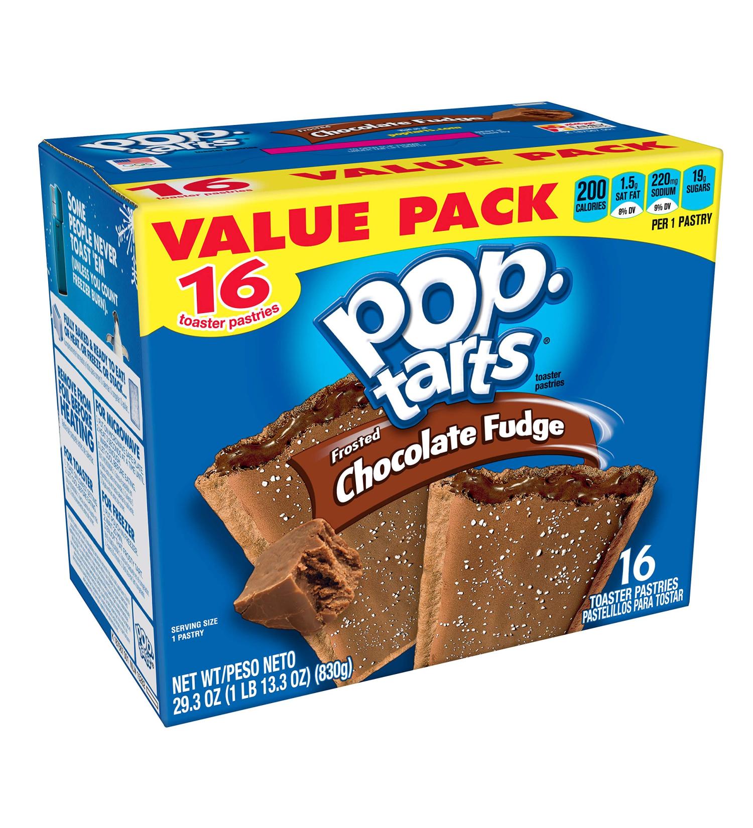 Pop-Tarts Frosted Chocolate Fudge 16 Toaster Pastries - Buy Online on GoSupps.com