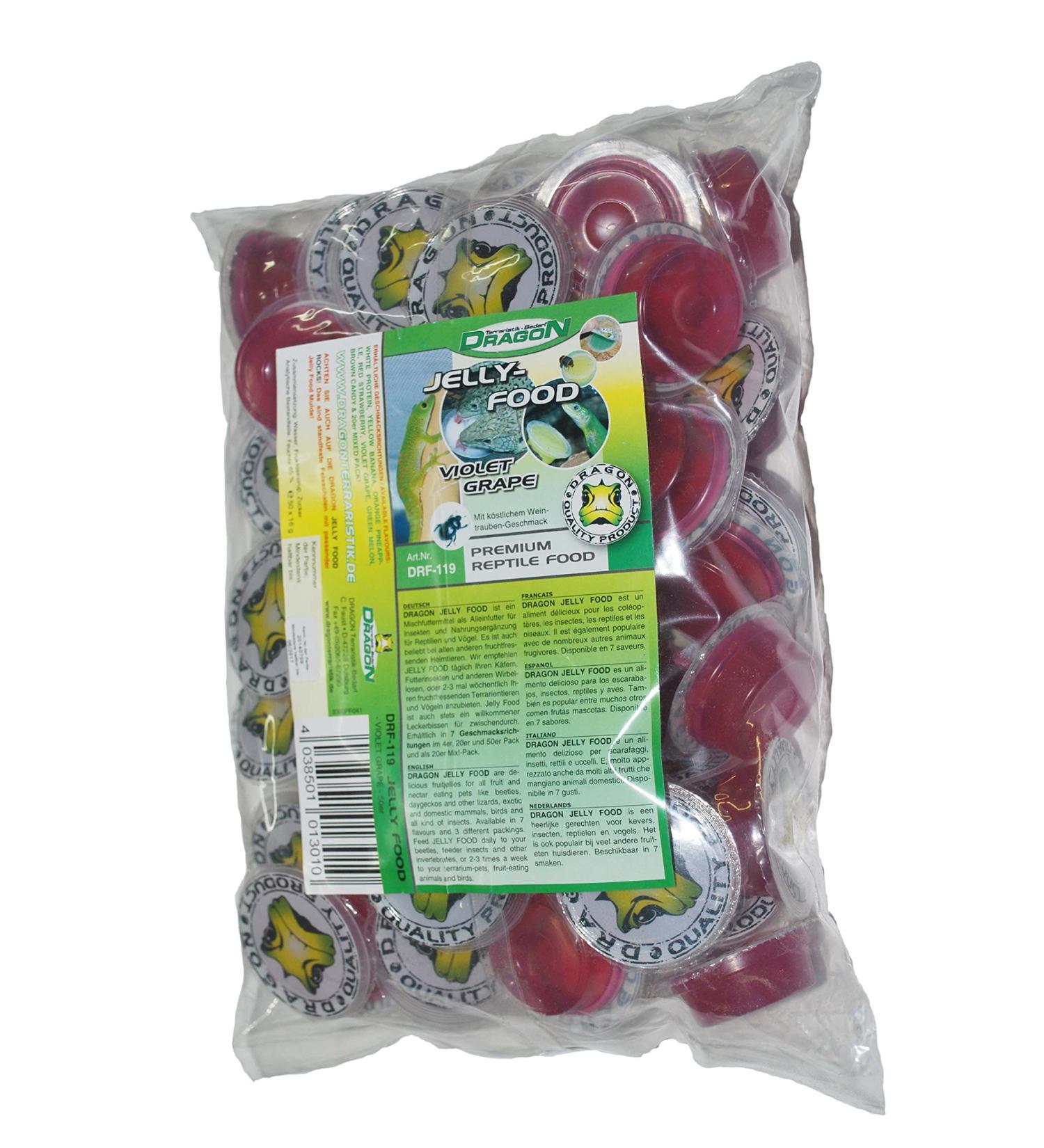 Unknown Dragon Jelly Food 50 x 16g each Purple Grape