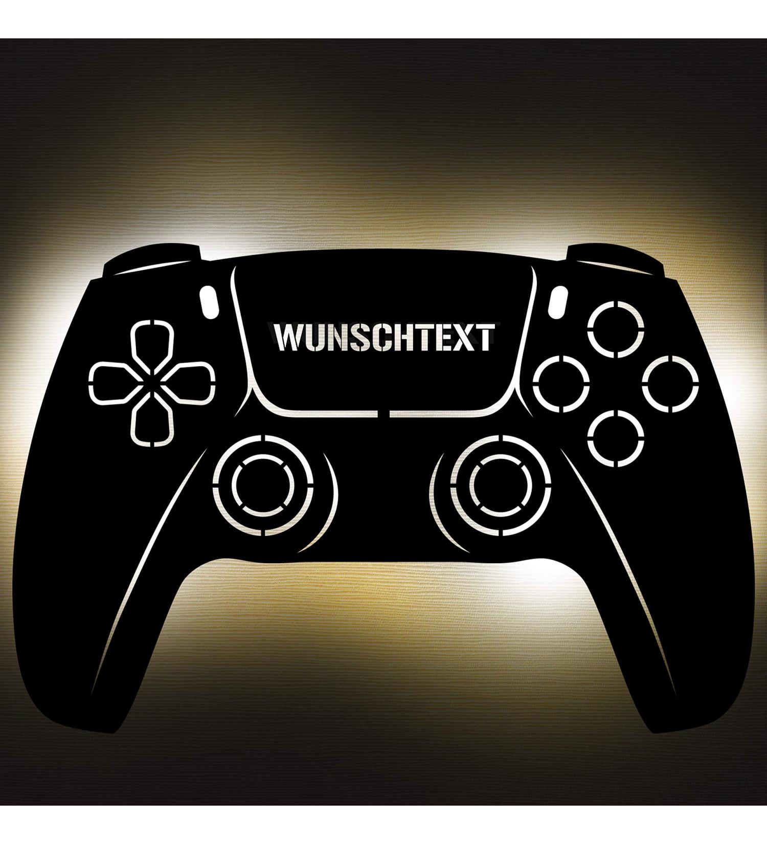 Personalized Wooden Gaming Controller Lamp - Unique Gift for Men | Gaming Room Decoration & Console Decor - Buy Online on GoSupps.com