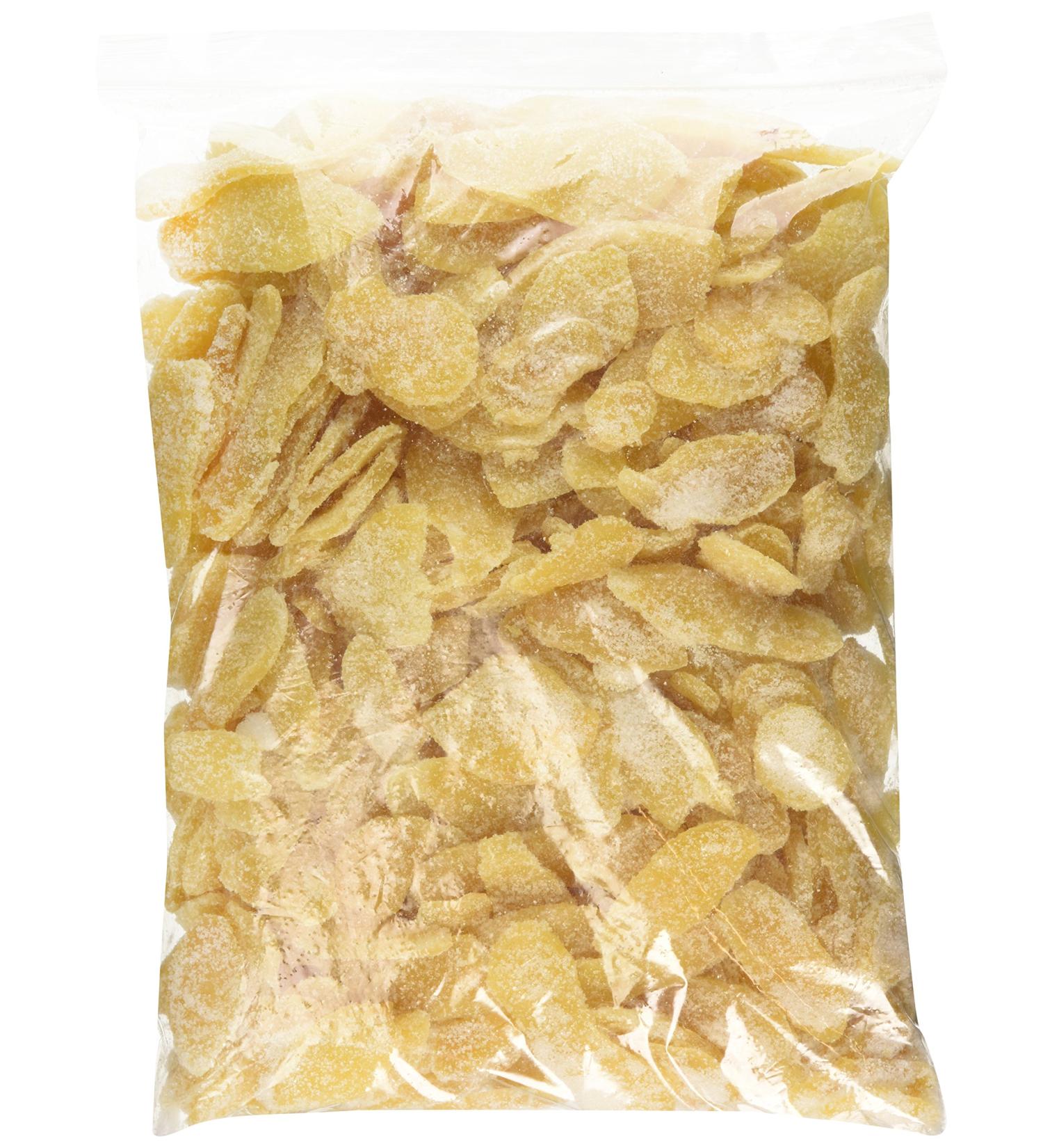 Dried Crystallized Ginger Slices 5 lb - Premium Quality Ginger Snack - Buy Online on GoSupps.com