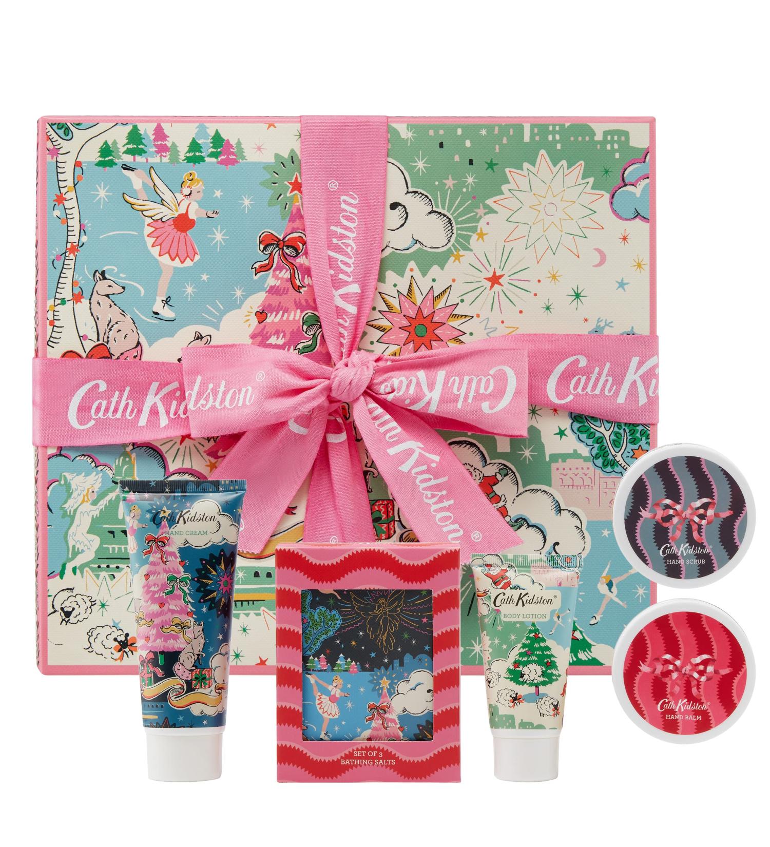 Cath Kidston Christmas Sky Pamper Hamper: 5 Skincare & Spa Treats, Essential Oils, Cruelty-Free & Vegan - Buy Online on GoSupps.com