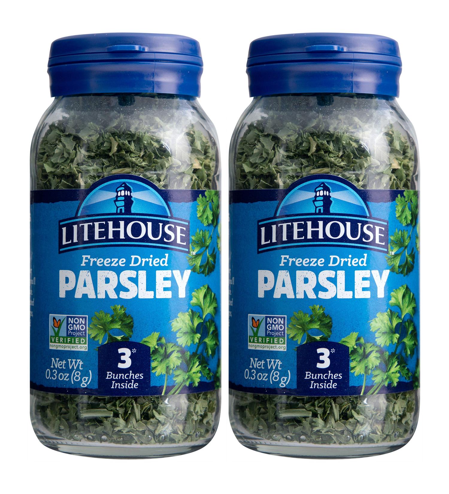 Litehouse Freeze Dried Parsley 0.30 oz - Pack of 2 | High-Quality Herbs for Delicious Recipes - Buy Online on GoSupps.com