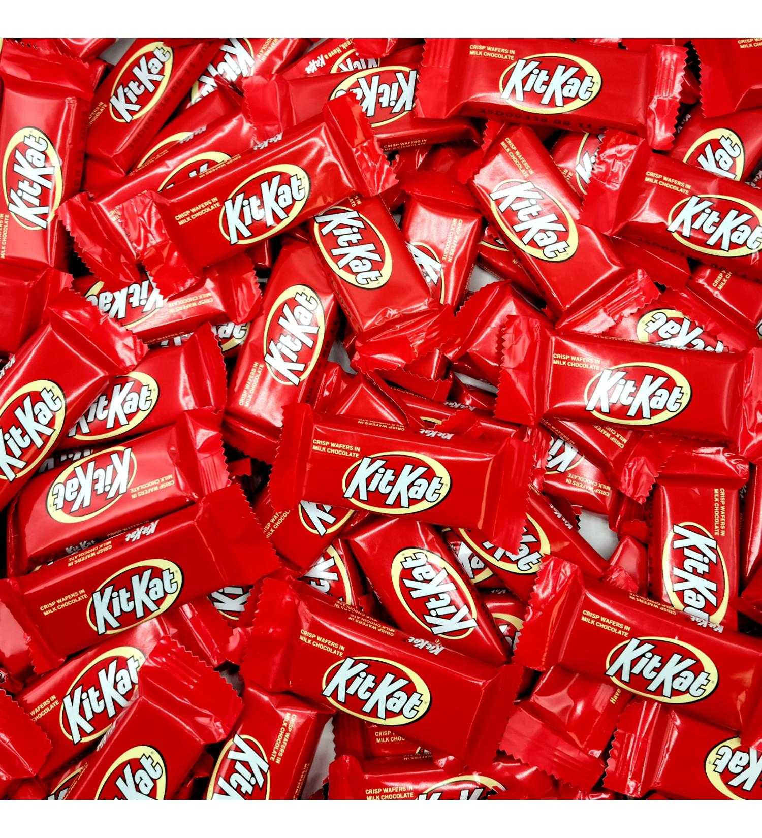 Kit Kat Snack Size Red Crisp Wafers Milk Chocolate Candy Bars - Individually Wrapped - 1lb Bulk Pack - Buy Online on GoSupps.com