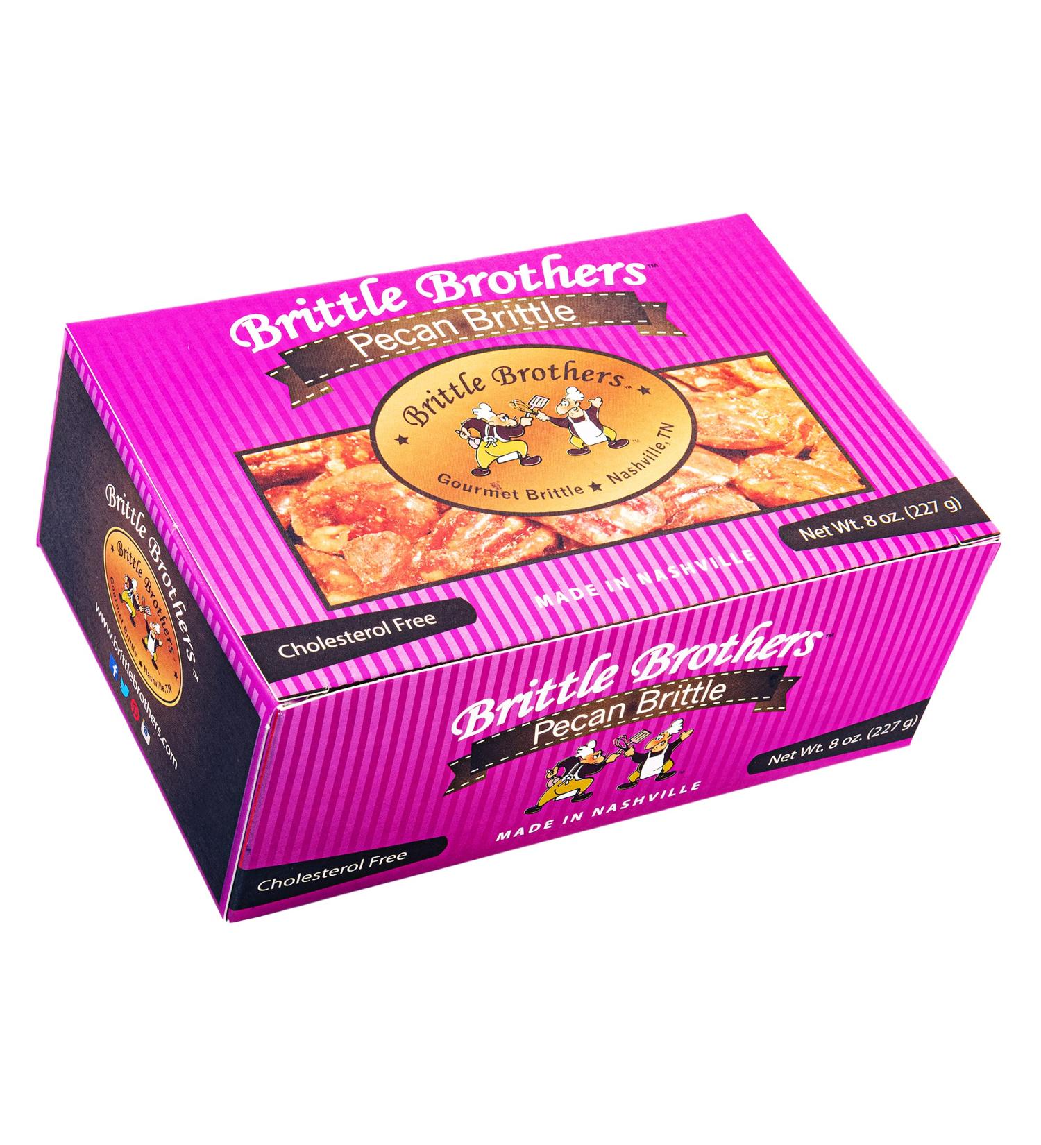 Brittle Brothers Pecan Brittle - 8 oz. Box | Voted #1 - More Nuts | Gift Pack for Christmas & Corporate Gifting - Buy Online on GoSupps.com