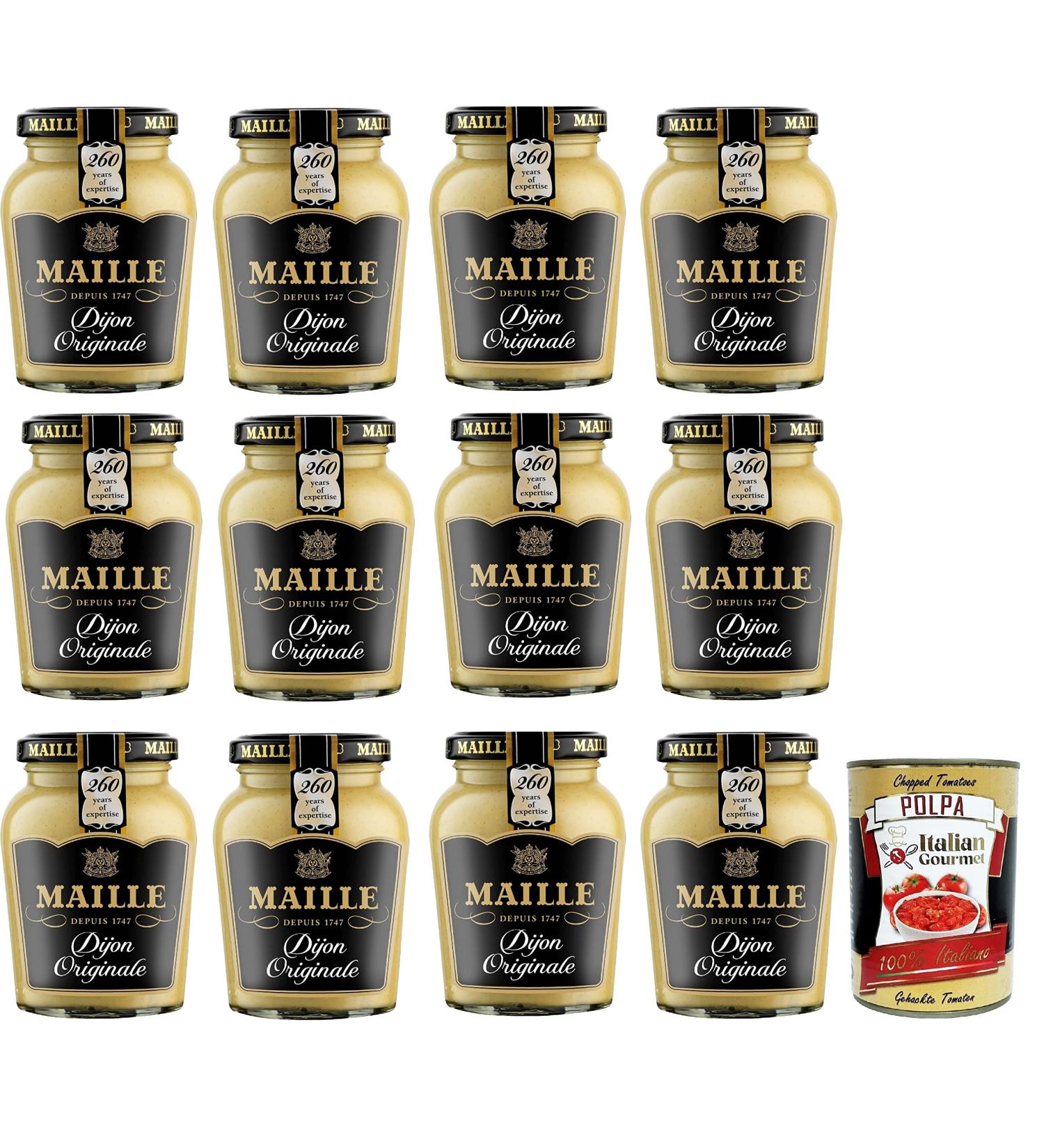 Mustard Dijon Original pack of 12 (12 x 215g) - Buy Online on GoSupps.com