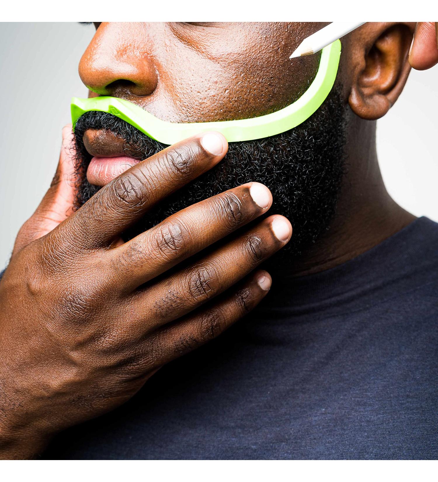 Brink Clean Edge Gen 2 Beard Shaping Tool with Beard Shaper, Guide, Stencil & Barber Pencil (90mm) - Premium Beard Grooming Tool - Buy Online on GoSupps.com