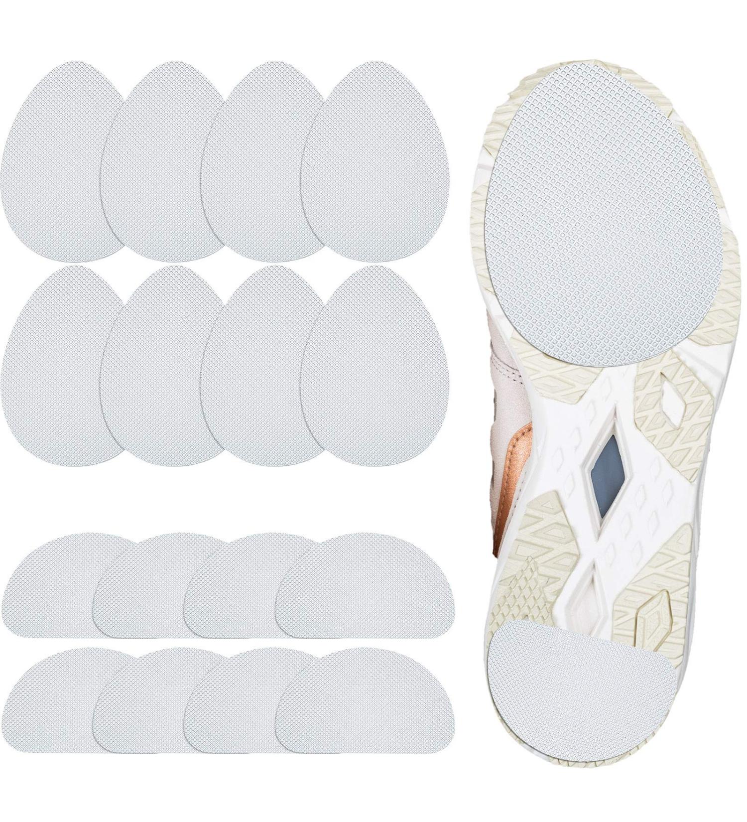 16 Pieces Non-Skid Shoe Pads | Self-Adhesive Anti-Slip Grips | Noise Reduction Cushion Protectors - White Simple Style - Buy Online on GoSupps.com