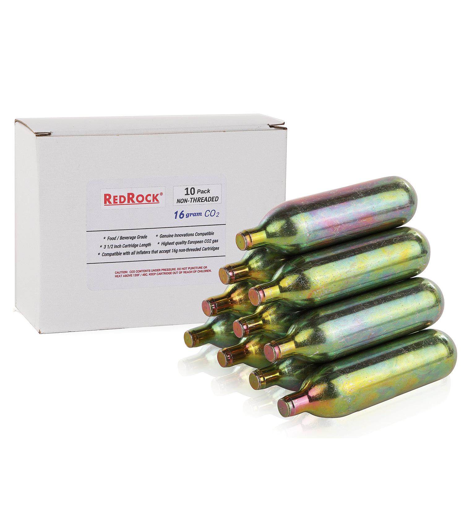 RedRock 16g CO2 Cartridges - 10 Pack for Unthreaded Devices - Buy Online on GoSupps.com