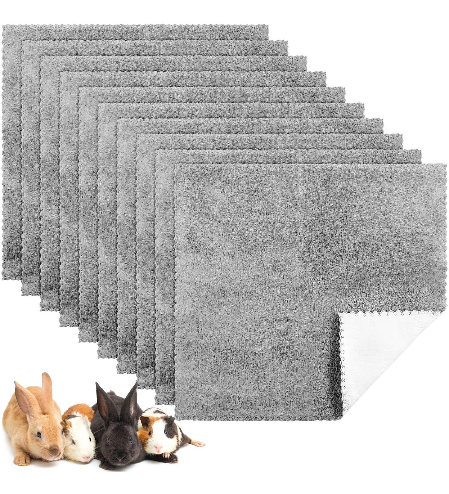 Waterproof Guinea Pig Blankets Washable Small Animal Pee Pad Pet Blanket Sleep Bedding Mats Absorbent Guinea Pig Cage Liner Reusable Pet Sleep Mat Pad Cover (11 x 12 Inch Gray) 11 x 12 Inch Grey - Buy Online on GoSupps.com